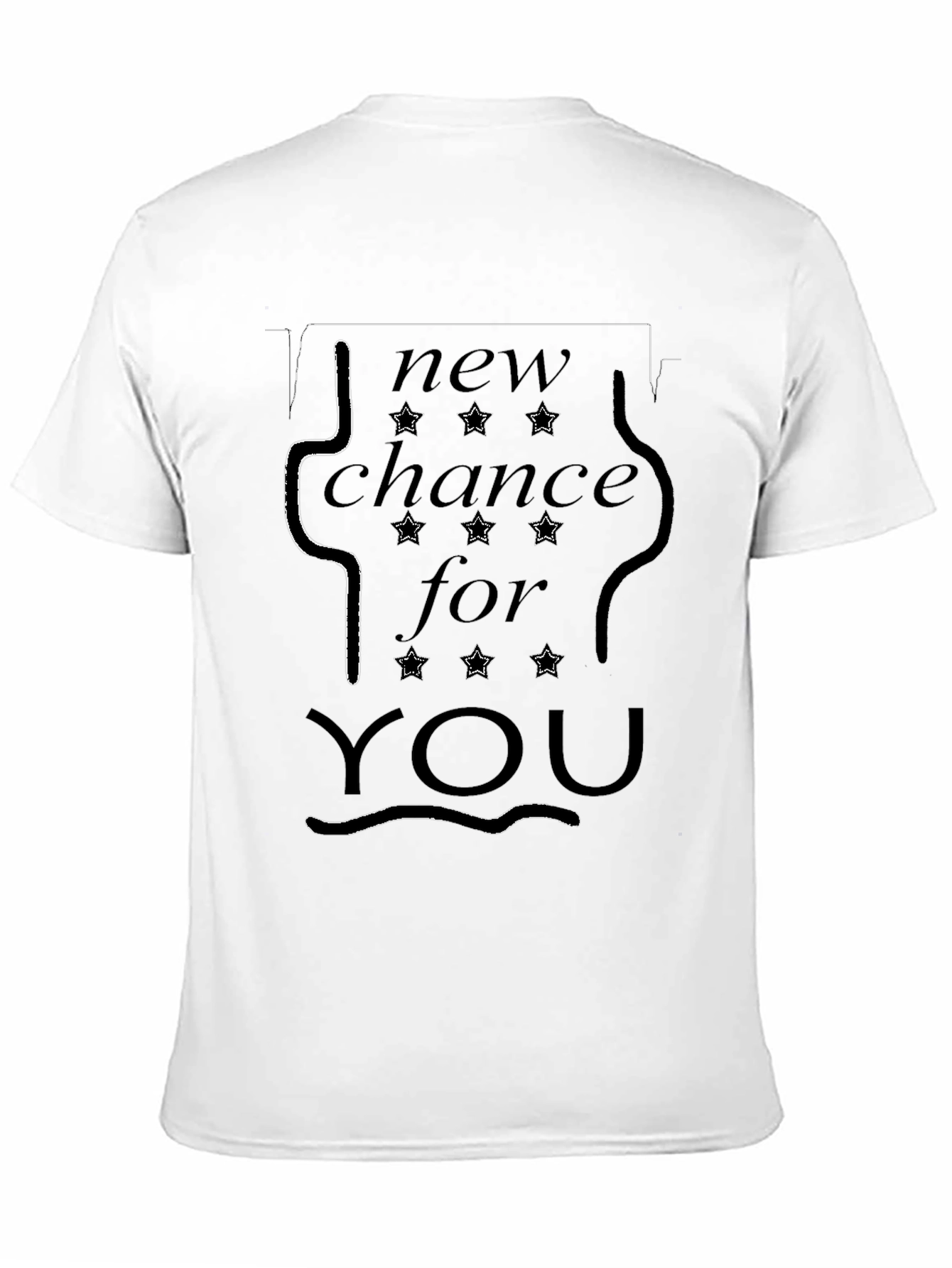 Black New Chance For You Graphic Black T-Shirt view 11