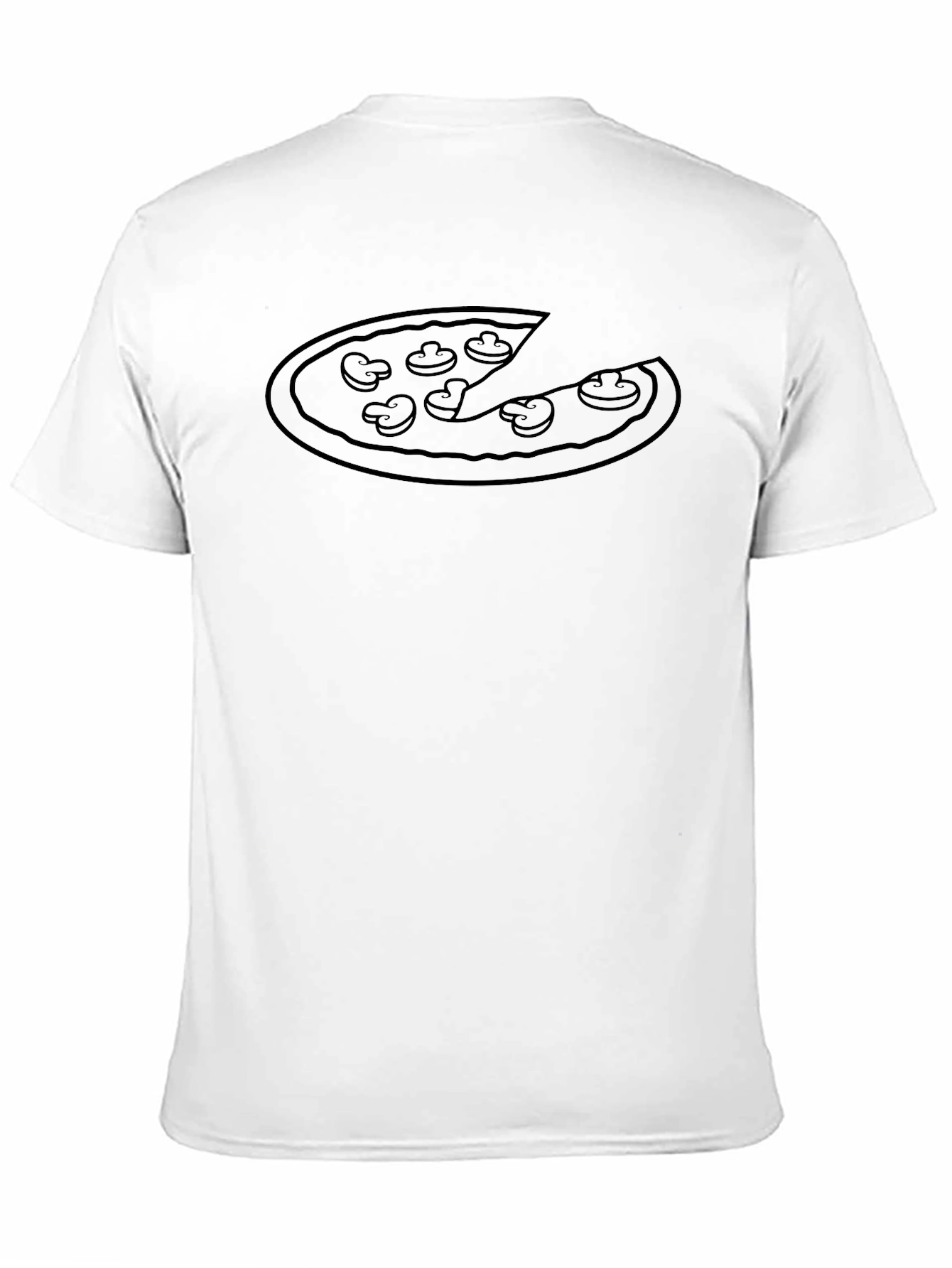 Black Pizza Graphic Tee - Casual Style view 11