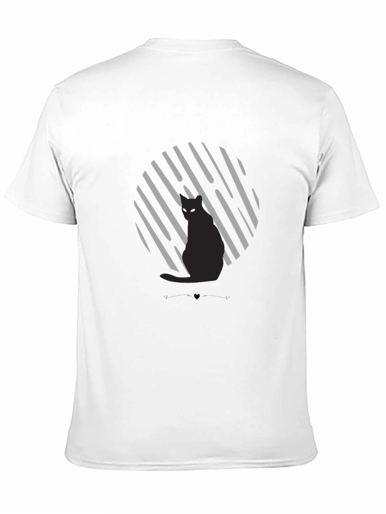 Black Black Cat Graphic Tee - Unisex view 11