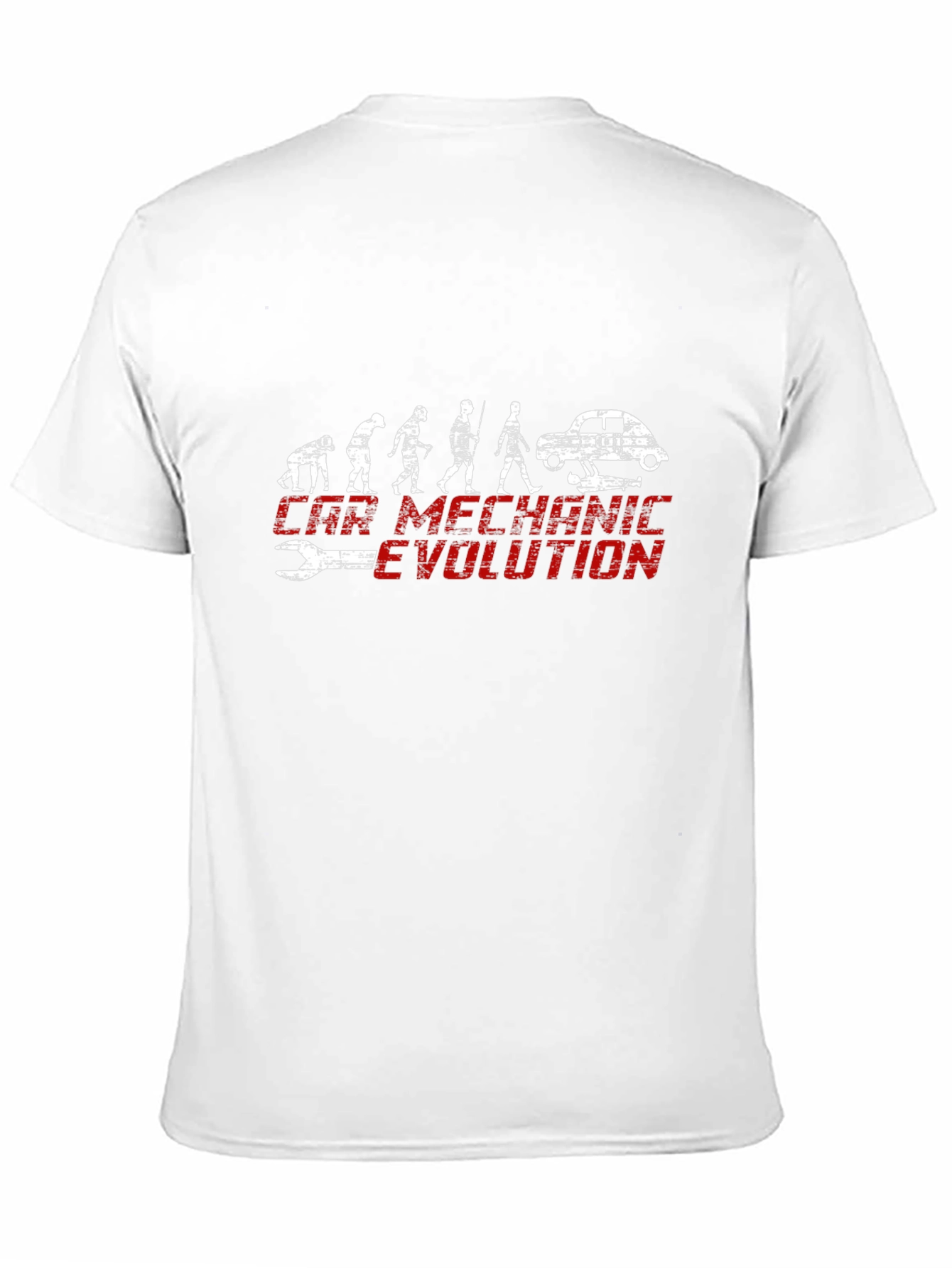 Black Car Mechanic Evolution Black Graphic Tee view 11