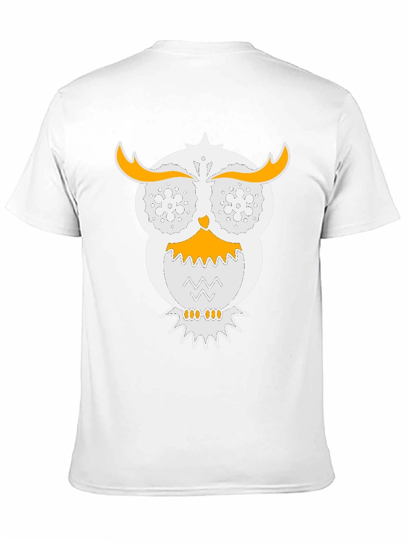 Black Owl Graphic T-Shirt - Unique Design Black Tee view 11
