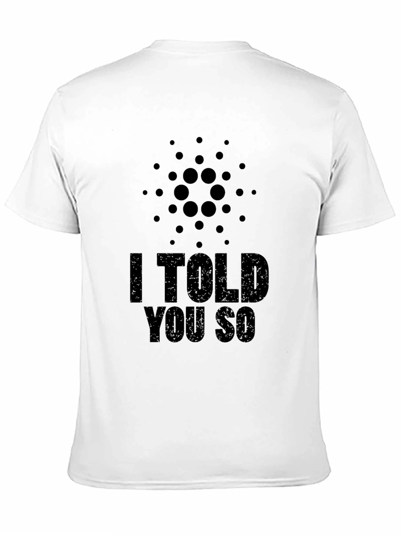 Black Cryptocurrency T-Shirt - I Told You So - Black view 11