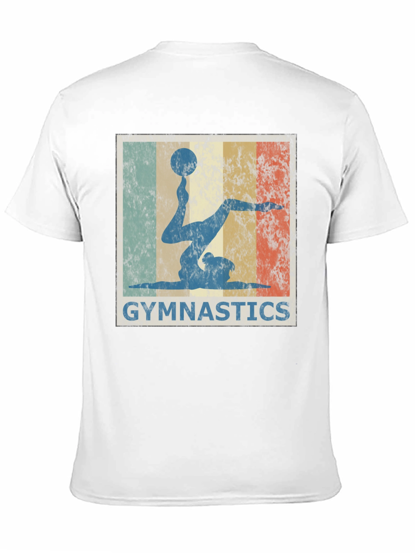 Black Vintage Gymnastics T-Shirt - Retro Gymnast Design view 11