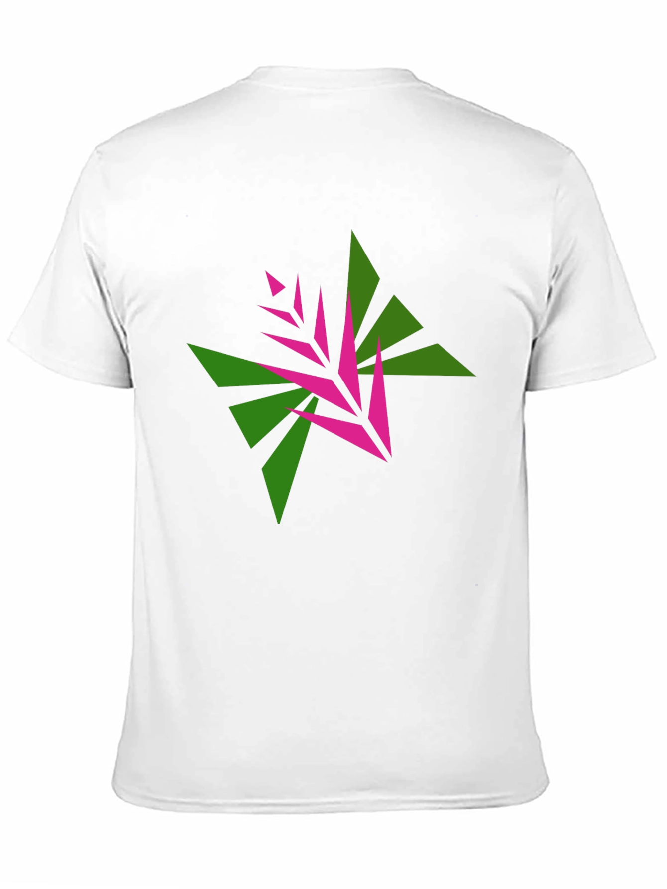 Black Geometric Floral Black T-Shirt view 11