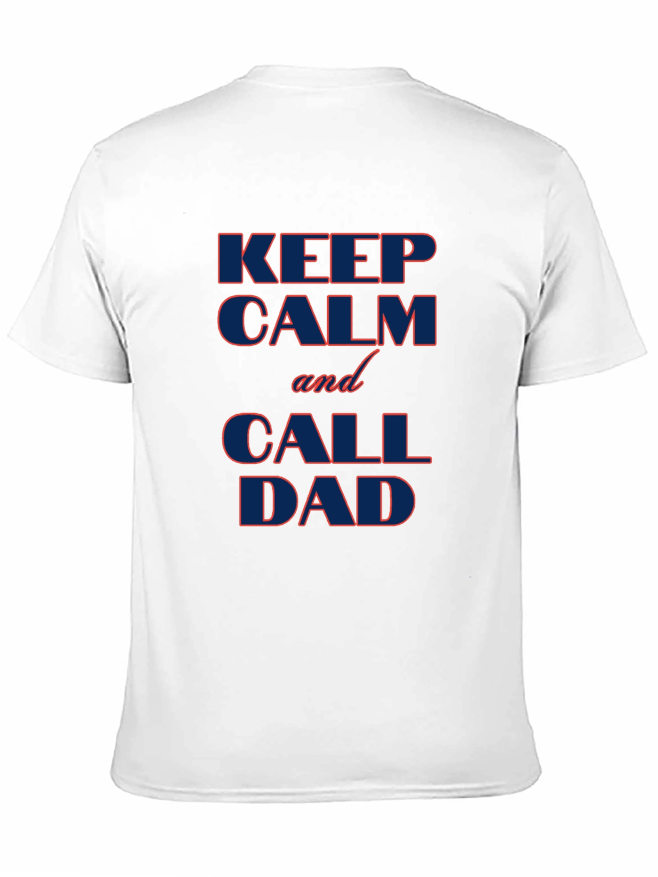 Black Keep Calm and Call Dad T-Shirt - Black Cotton Tee view 11