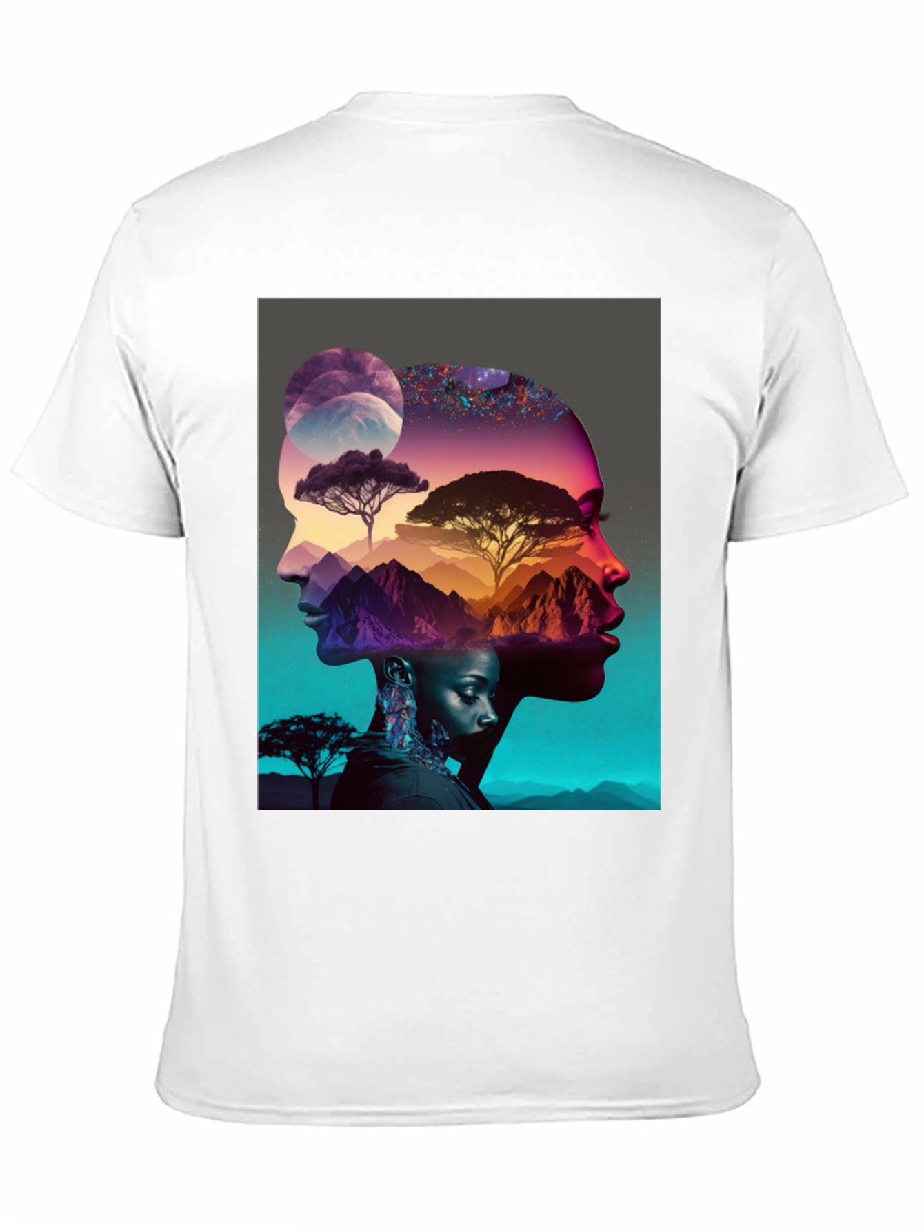 Artistic Afro Silhouette Graphic Tee - 11