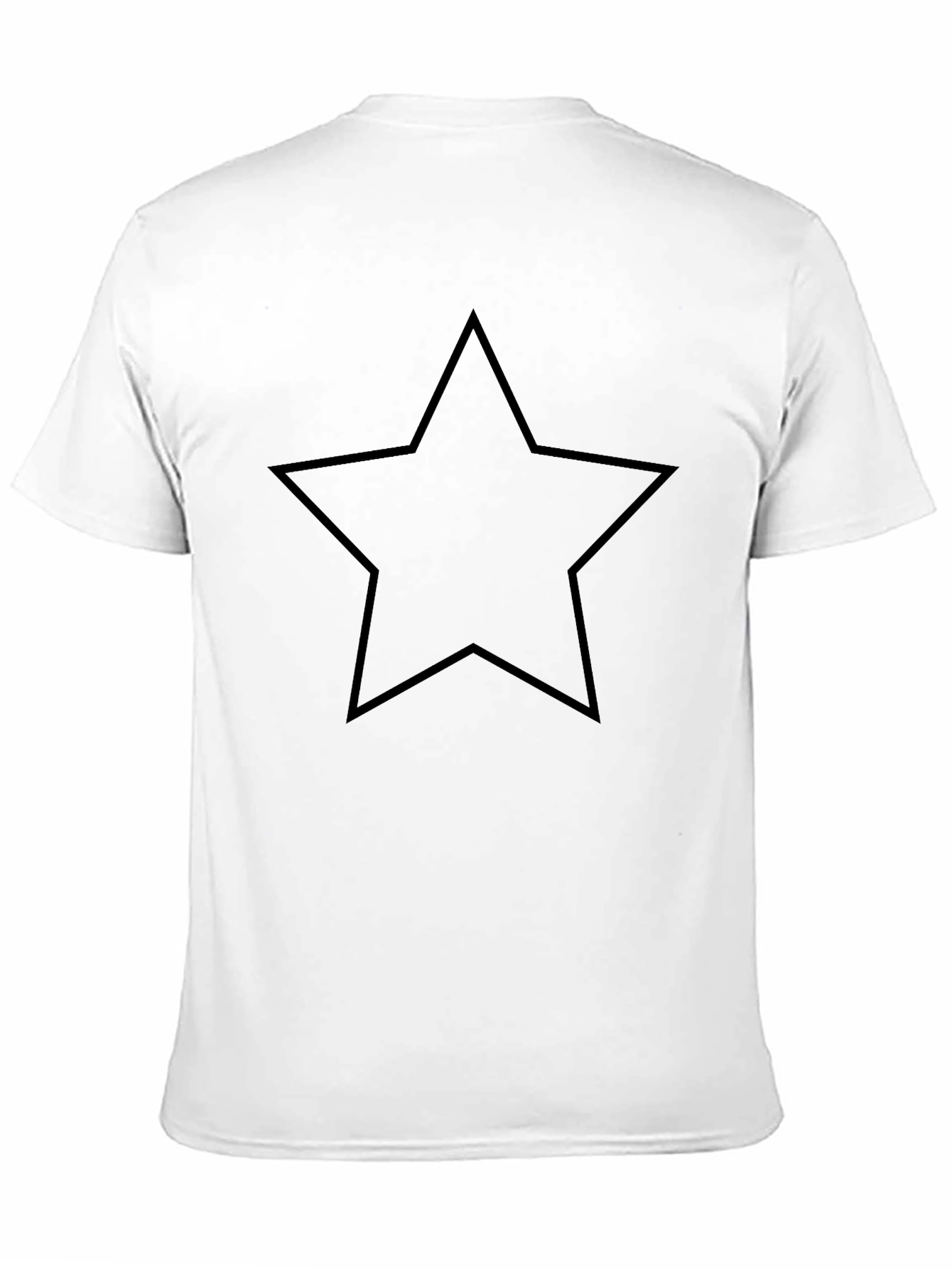 Black Star Graphic Black T-Shirt - Men's Casual Tee view 11