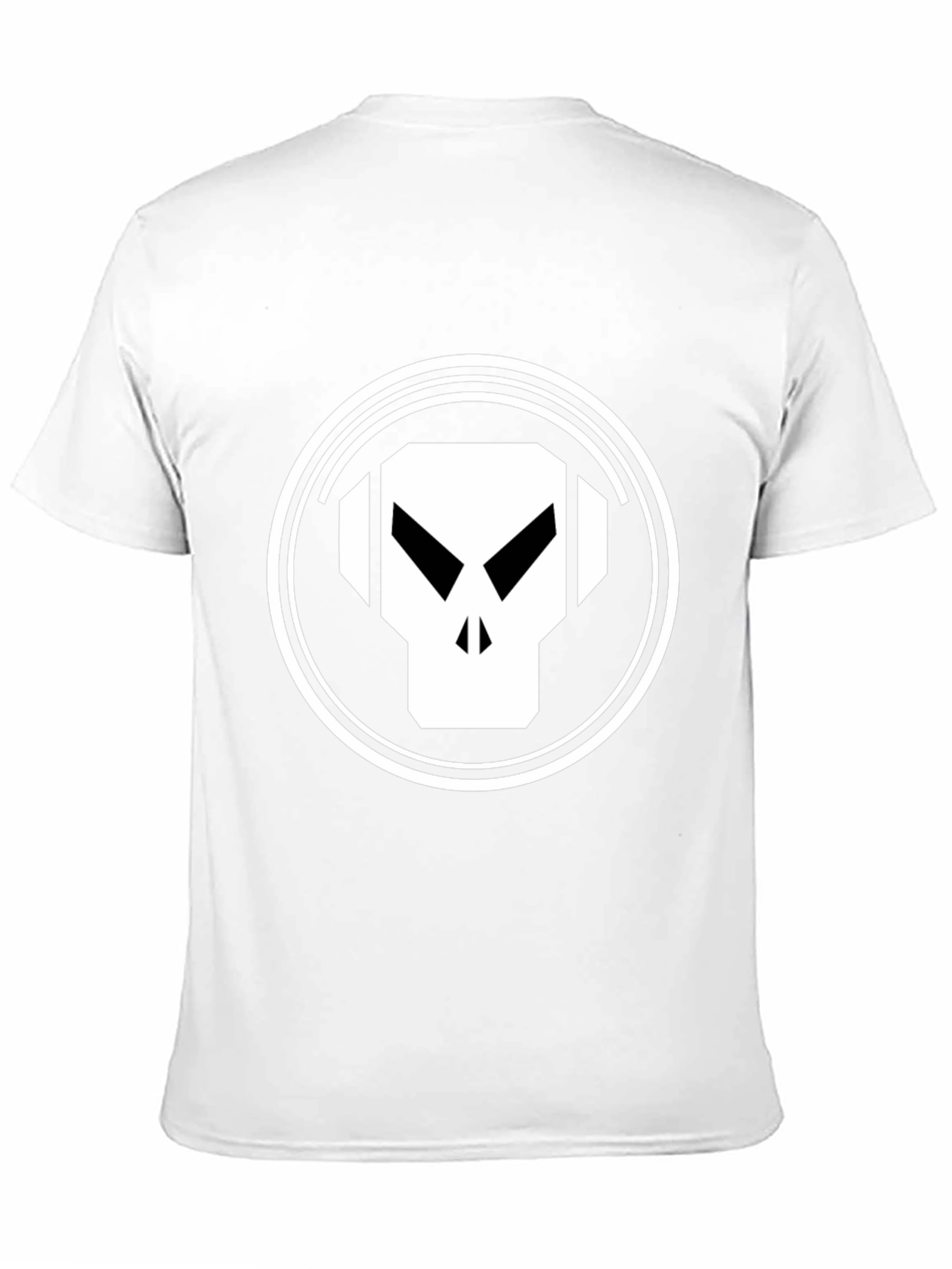 Black Skull Headphones Graphic Tee - Black Cotton Blend view 11