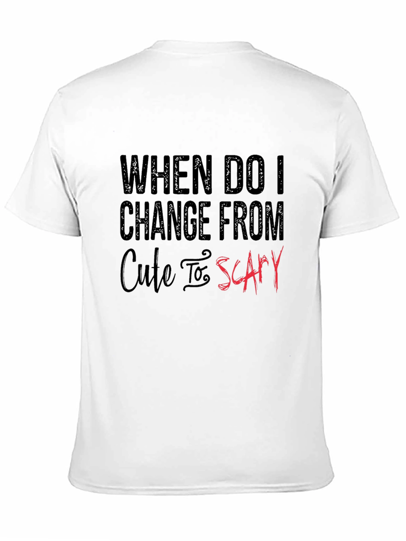 Black Cute to Scary Graphic Tee view 11