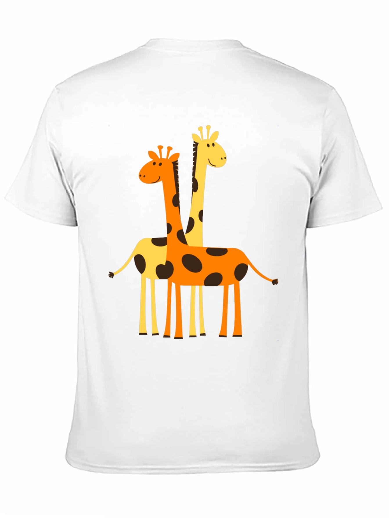 Black Giraffe Graphic Tee - Men's Black Crew Neck T-Shirt view 11
