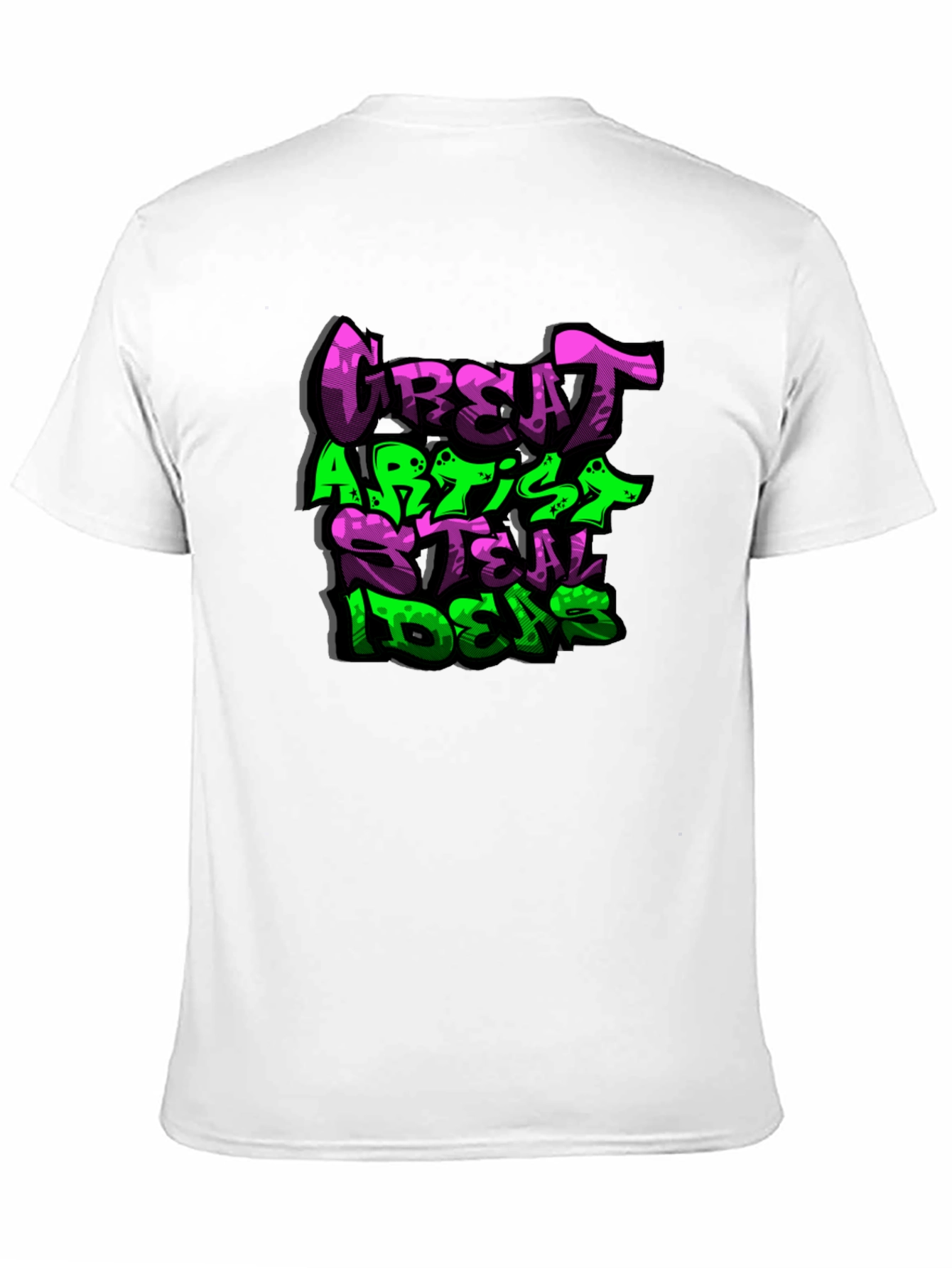 Black Great Artist Steal Ideas Graphic T-Shirt view 11