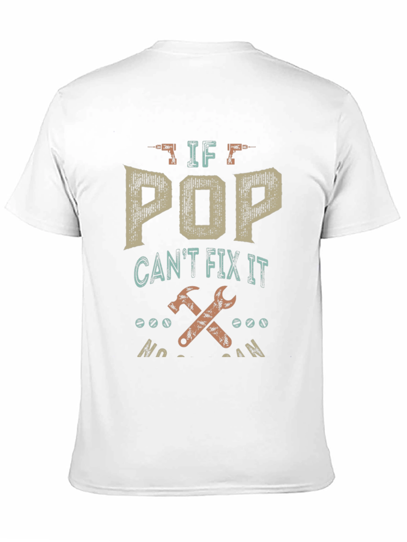 Black If Pop Can't Fix It Men's T-Shirt view 11