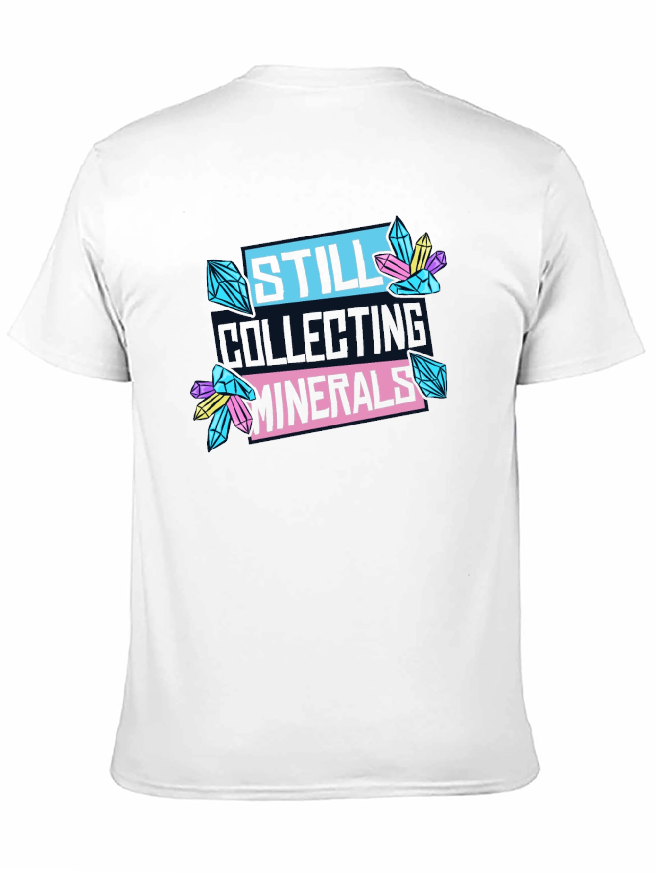 Black Still Collecting Minerals Black T-Shirt view 11