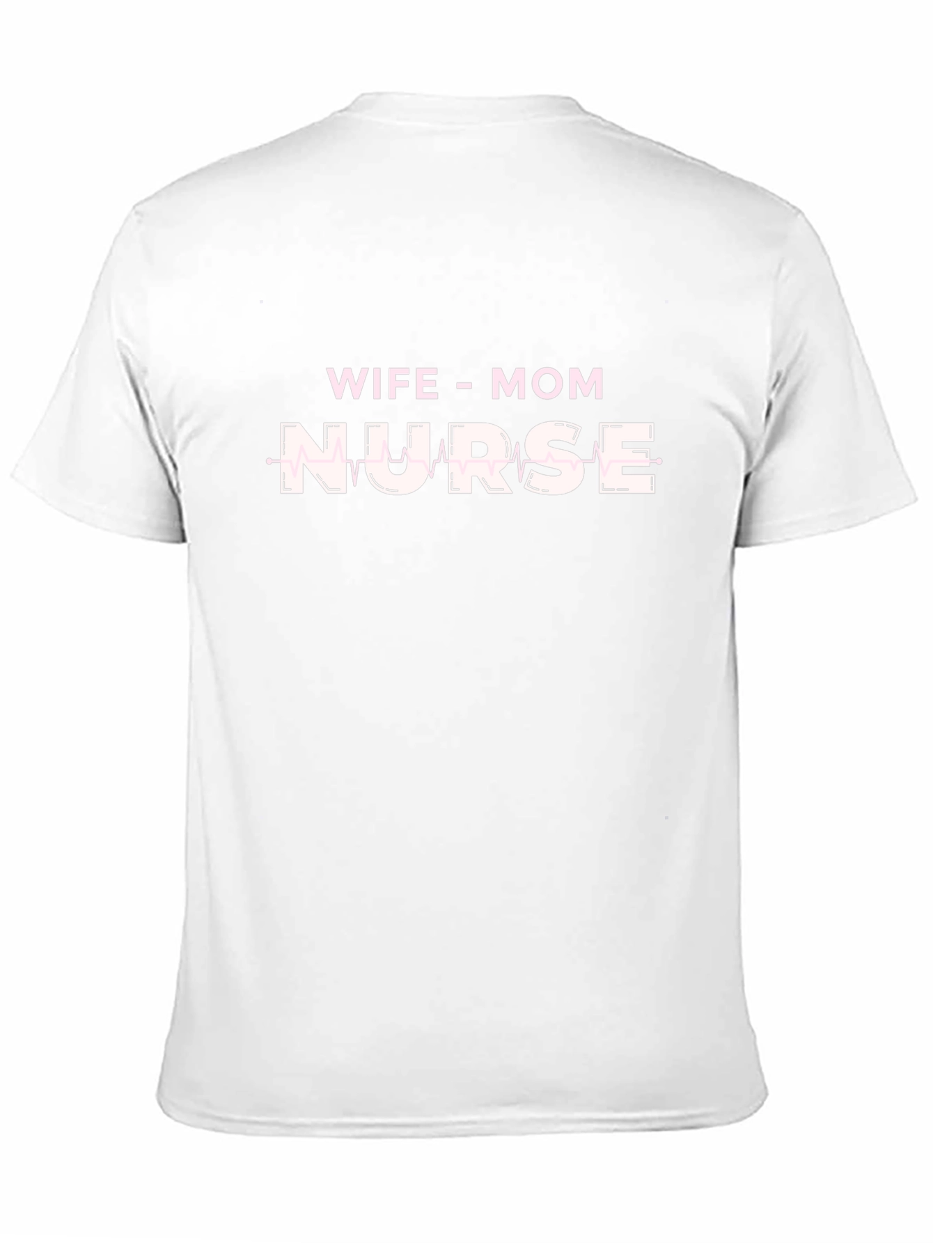 Black Wife Mom Nurse Graphic T-Shirt - Black view 11