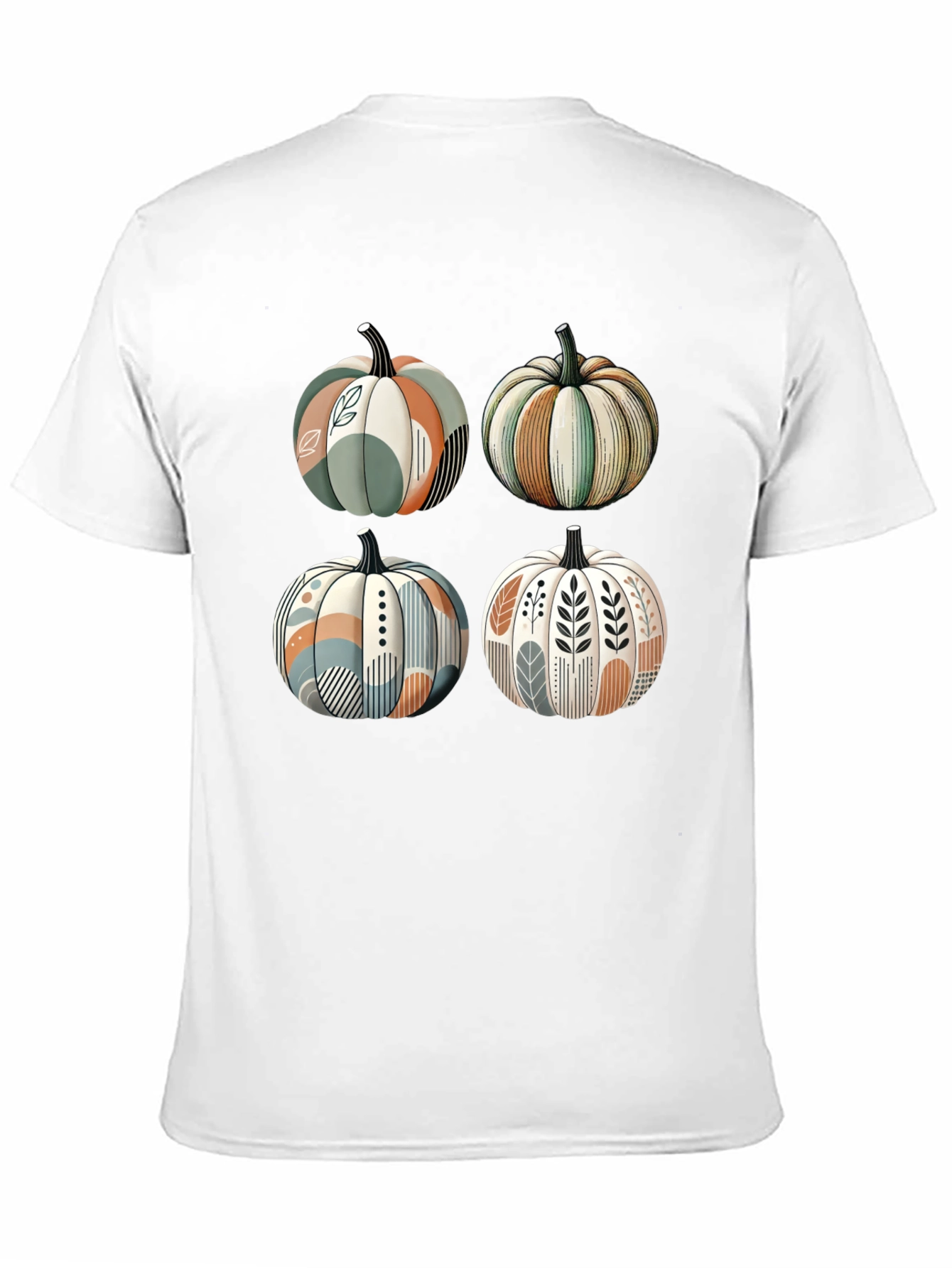 Black Trendy Pumpkin Patch T-Shirt view 11