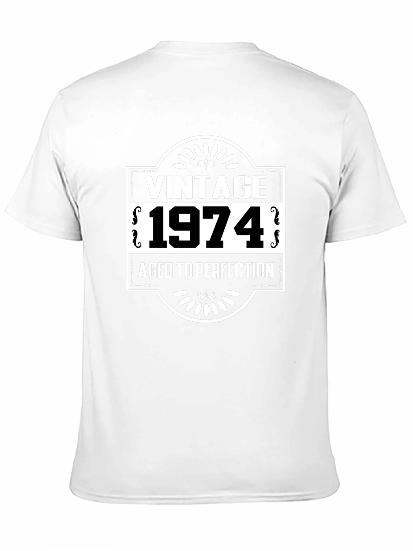 Black Vintage 1974 Aged to Perfection Graphic Tee view 11