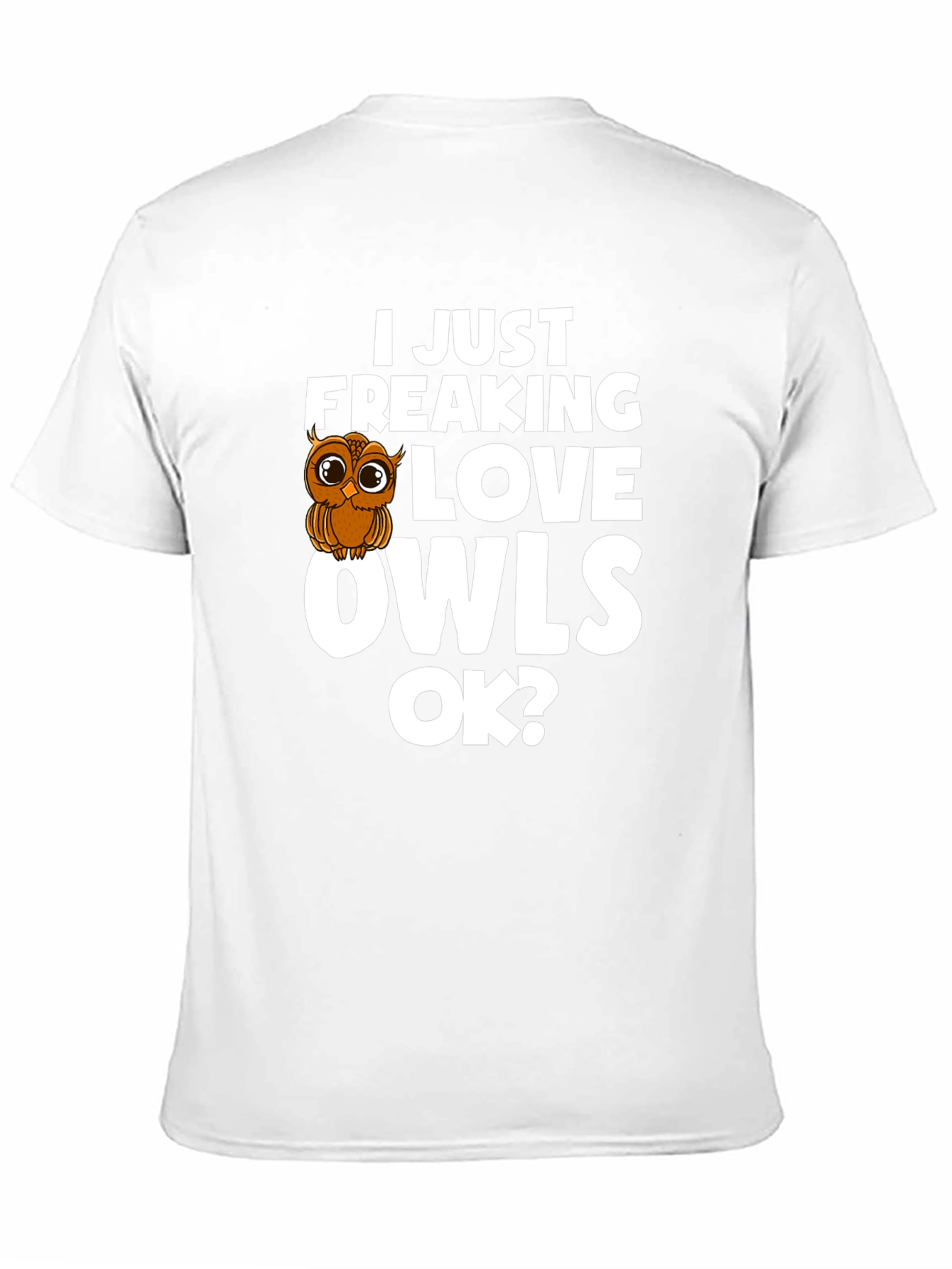 Black I Love Owls T-Shirt - Cute Owl Graphic Tee view 11