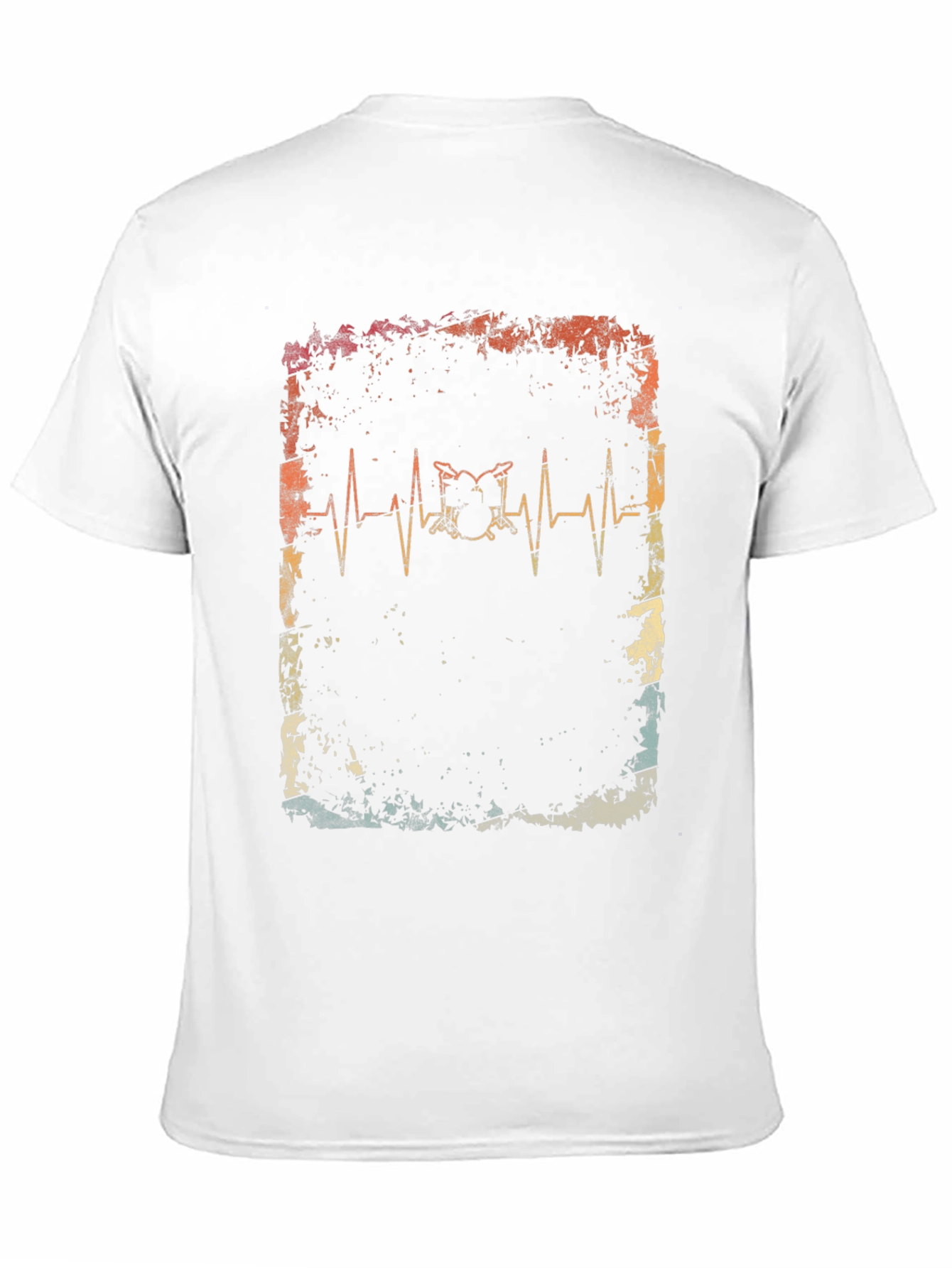 Black Drum Heartbeat T-Shirt view 11