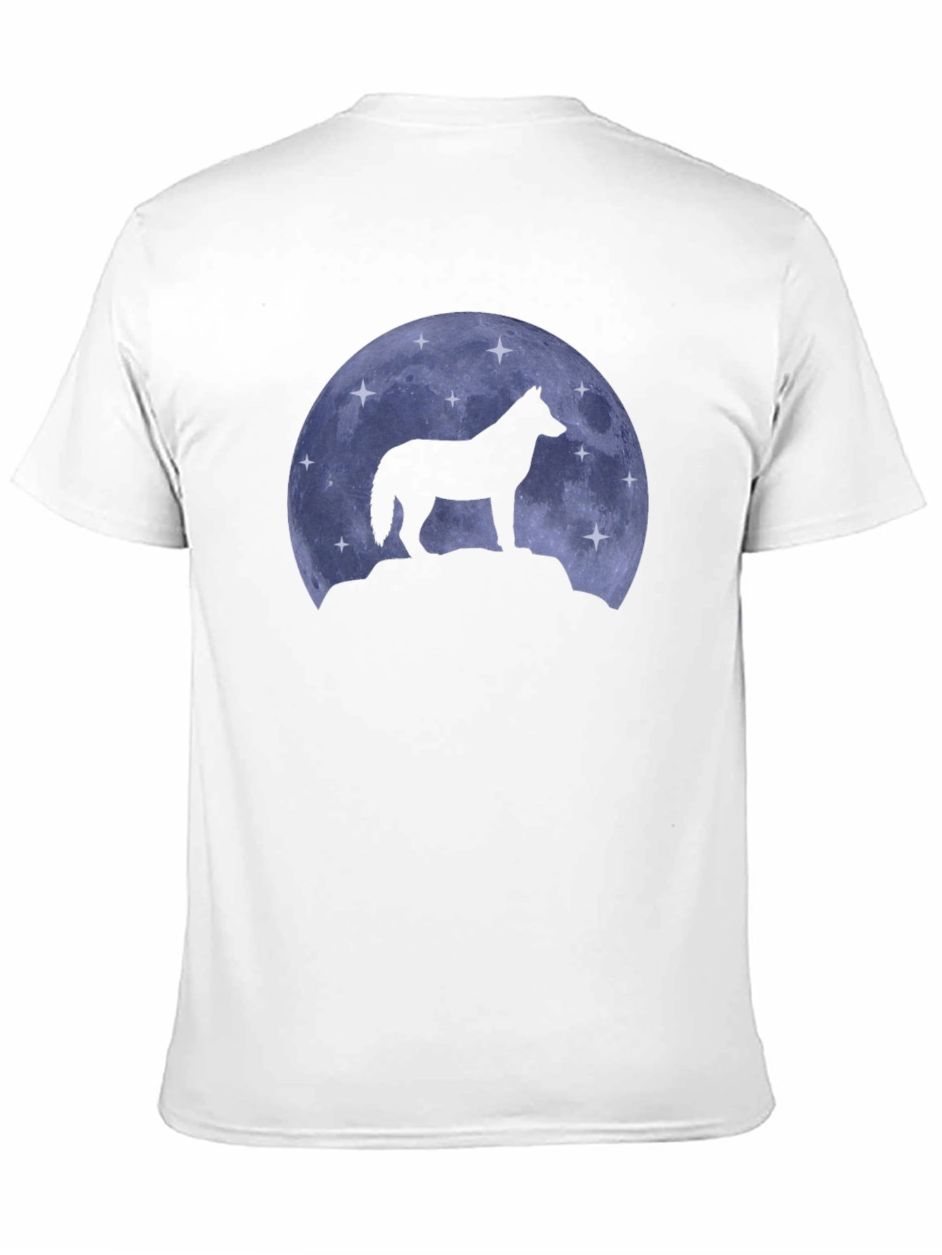 Black Wolf Moon Silhouette T-Shirt view 11