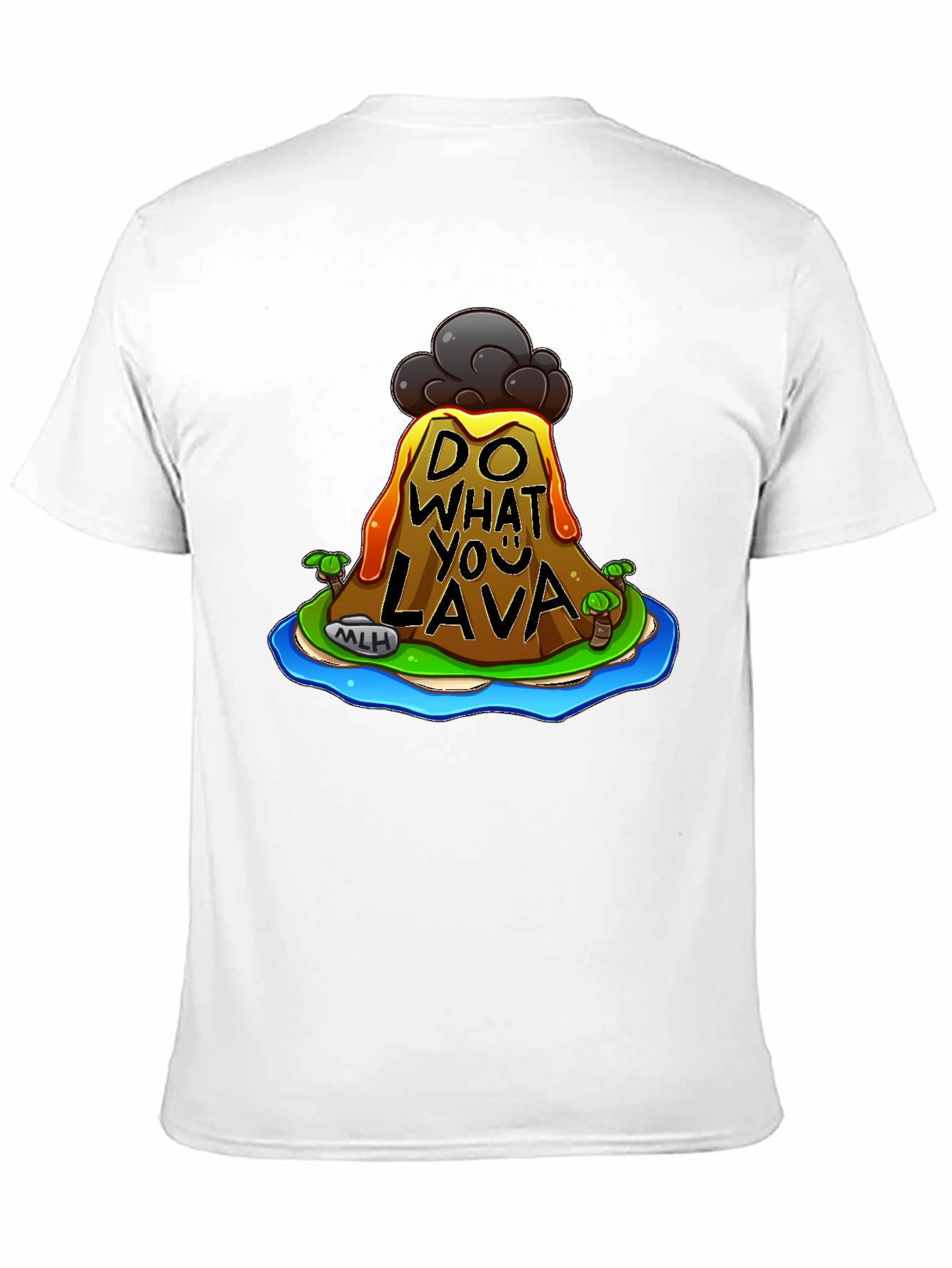 Black Do What You Lava Graphic Tee - Black Cotton T-Shirt view 11