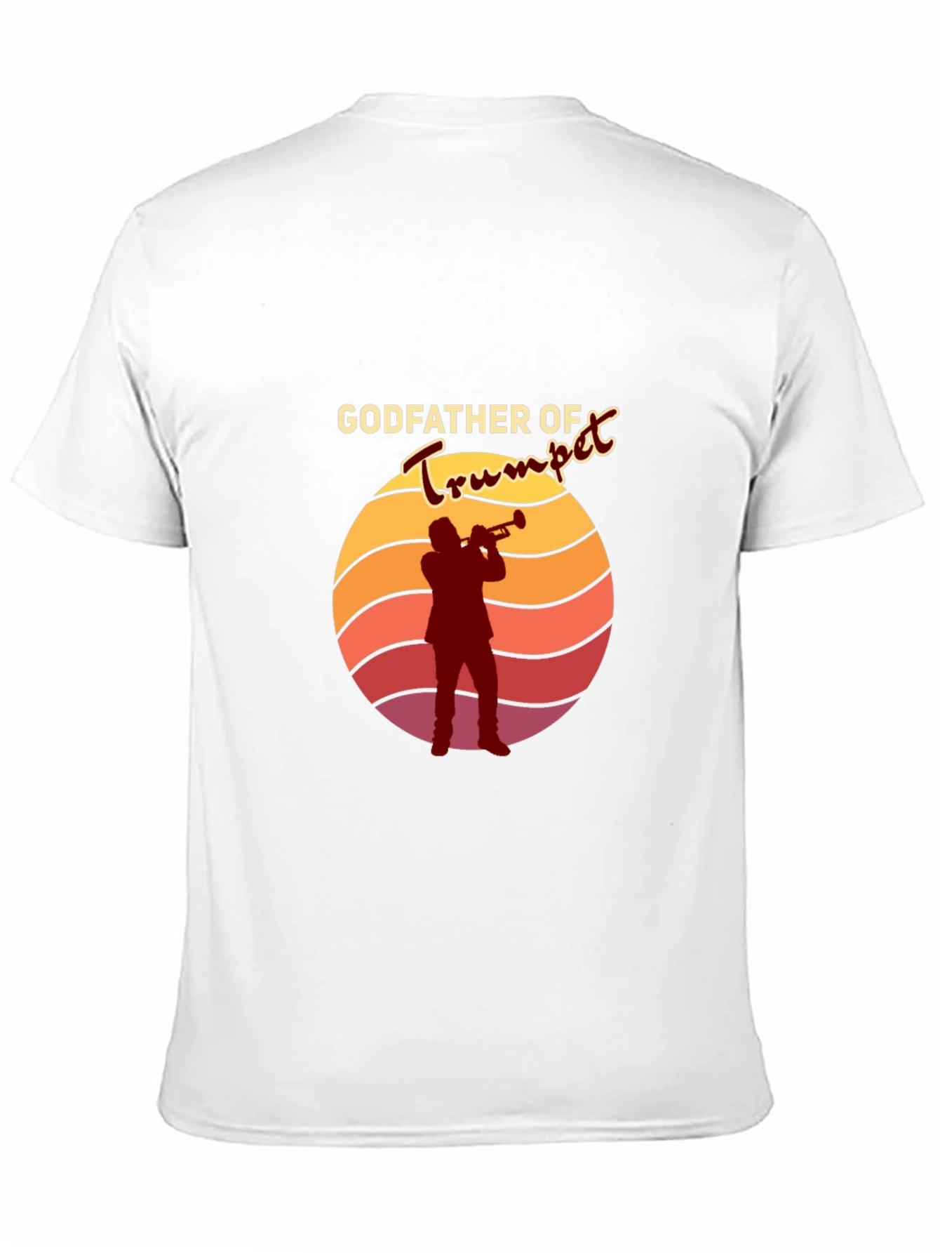 Black Godfather of Trumpet Graphic T-Shirt - Musician's Tee view 11