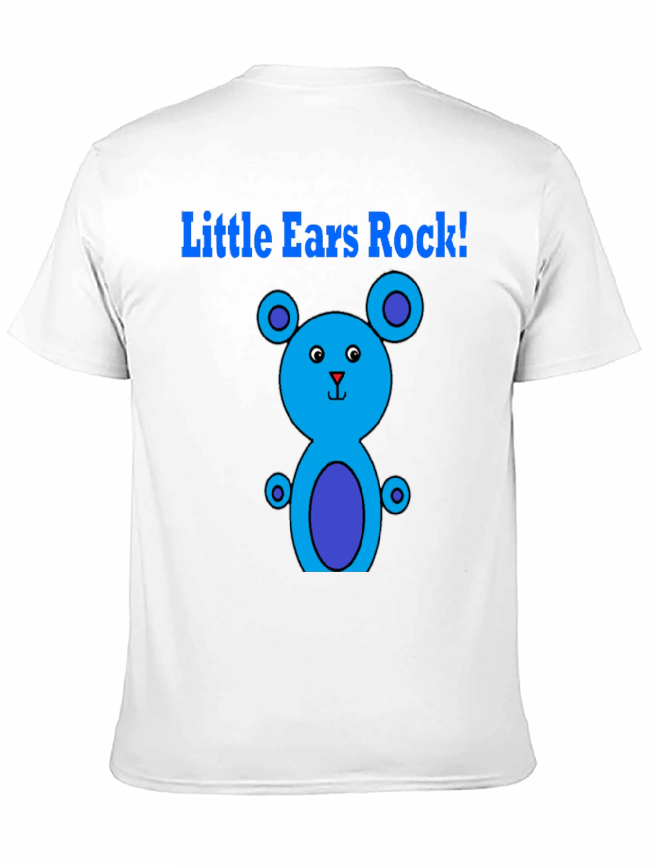 Little Ears Rock! Black Graphic T-Shirt - 11