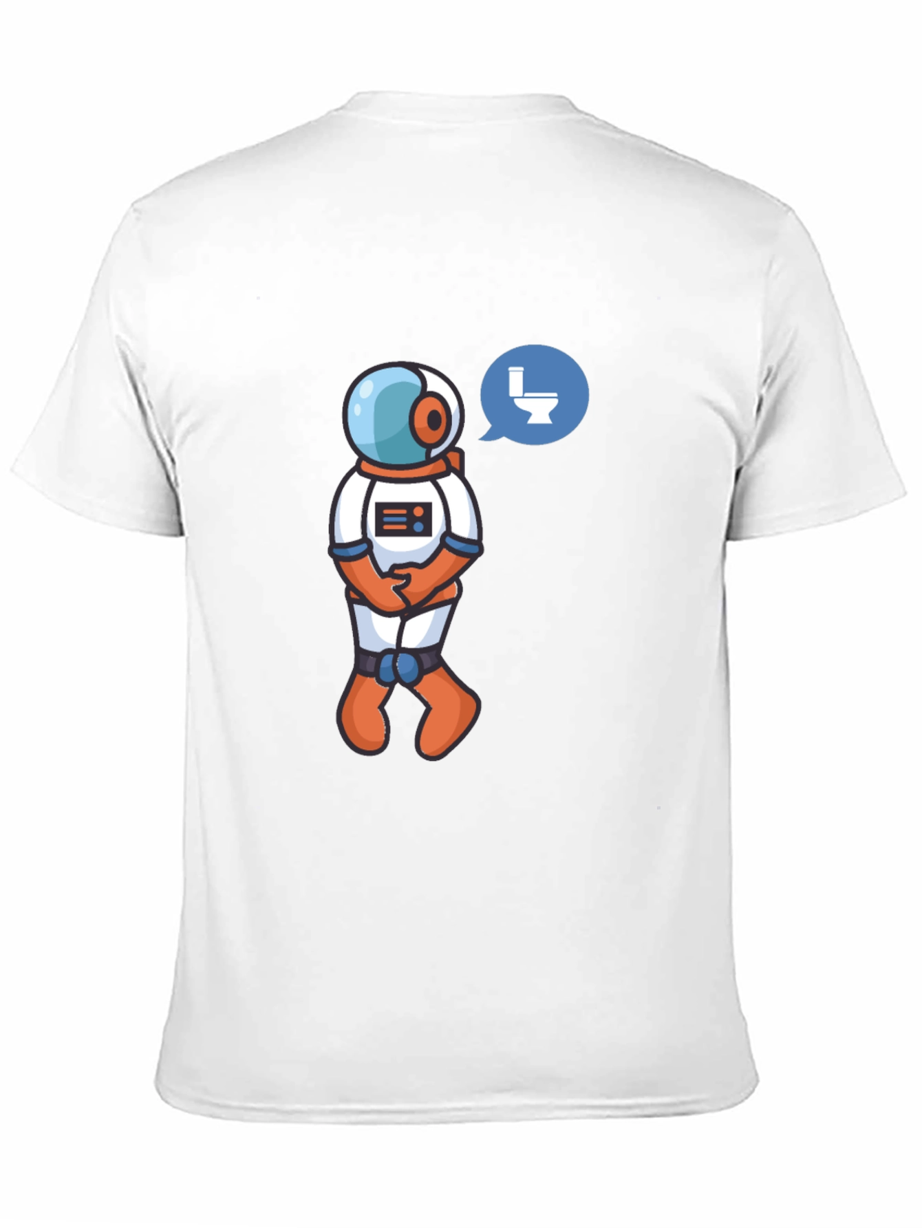 Black Astronaut Toilet Humor T-Shirt - Black view 11