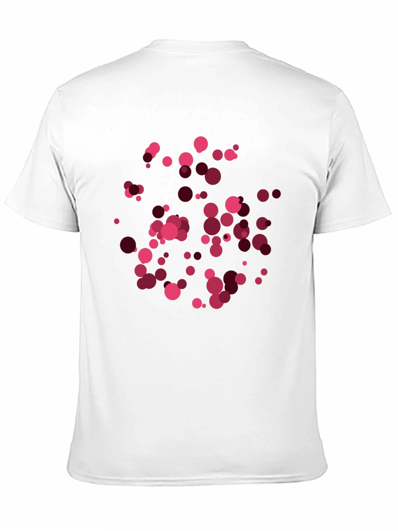 Black Modern Abstract Dot T-Shirt view 11