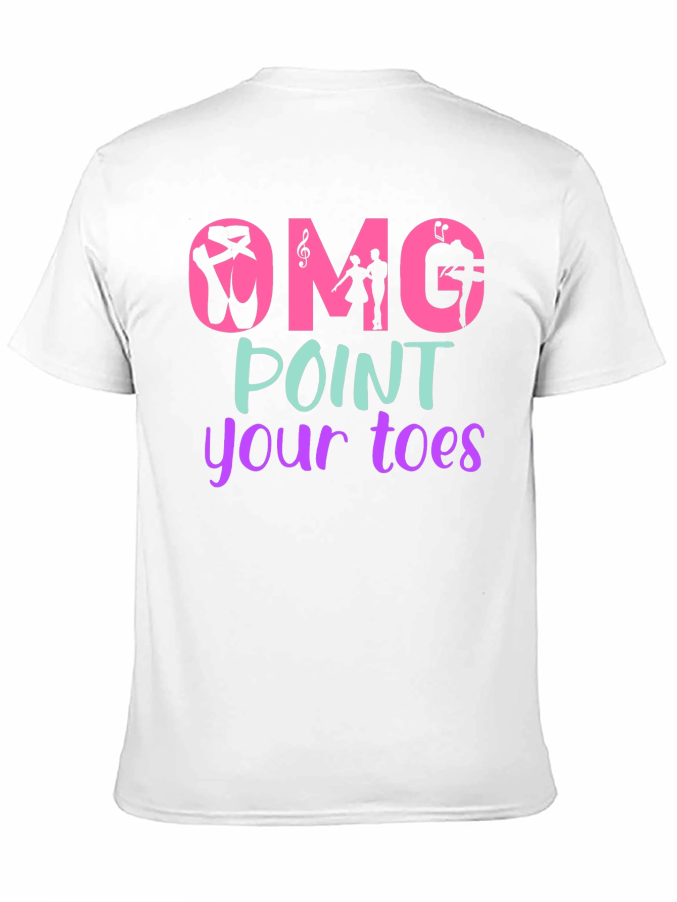 Black OMG Point Your Toes T-Shirt view 11