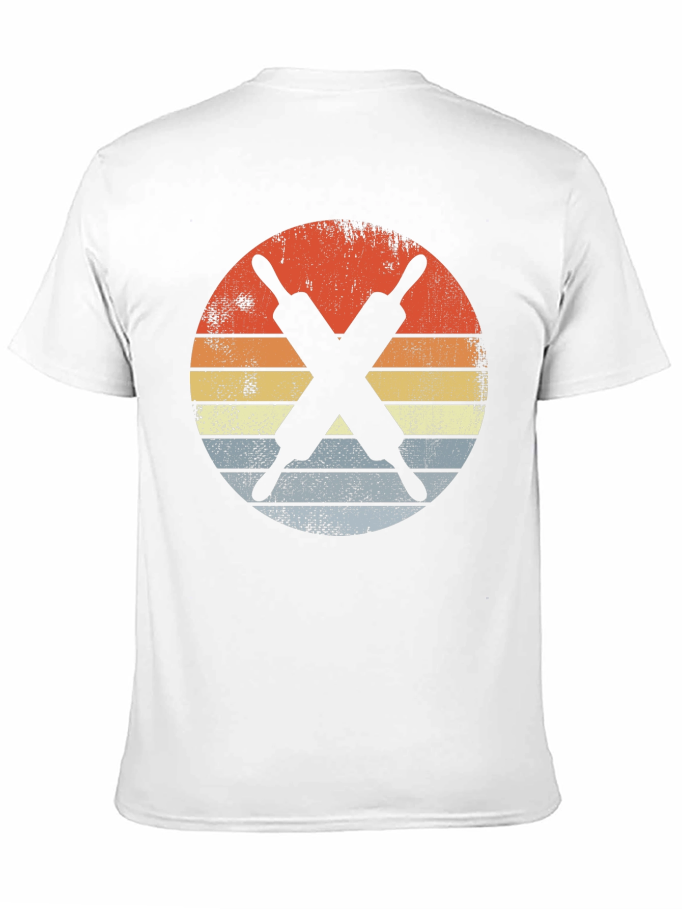 Black Retro Rolling Pins T-Shirt - Baker Gift view 11