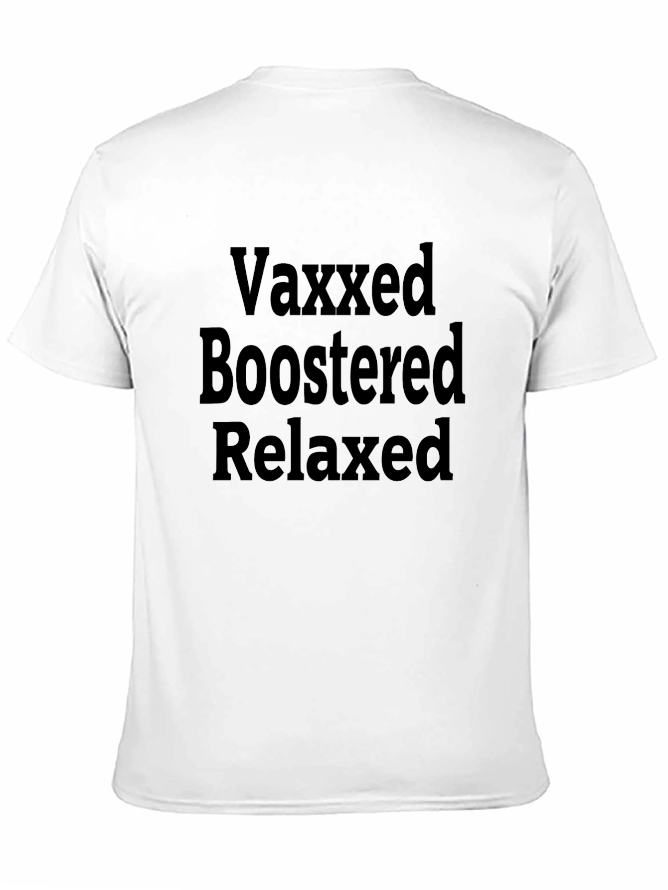 Black Vaxxed, Boosted, Relaxed Black T-Shirt view 11