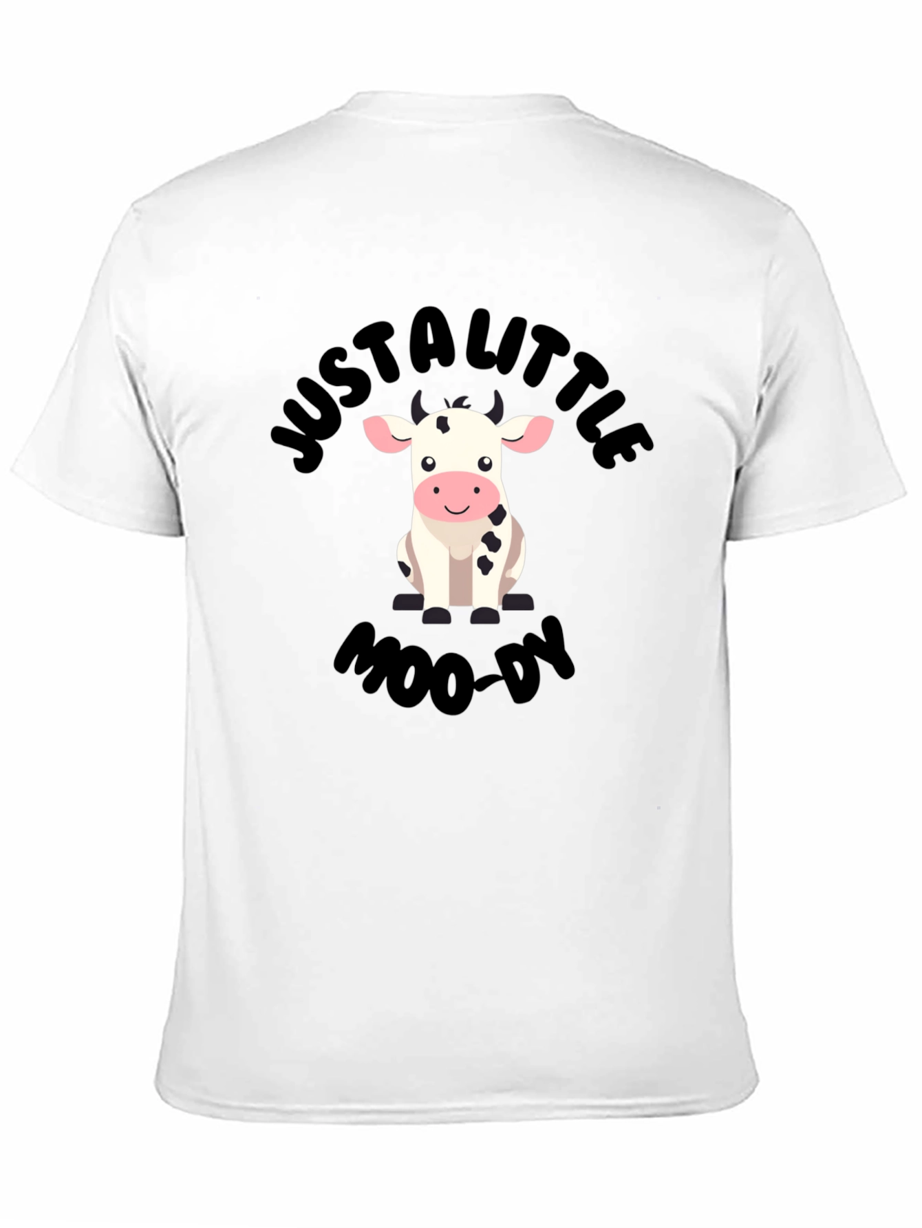 Black Just a Little Moo-dy Graphic T-Shirt view 11
