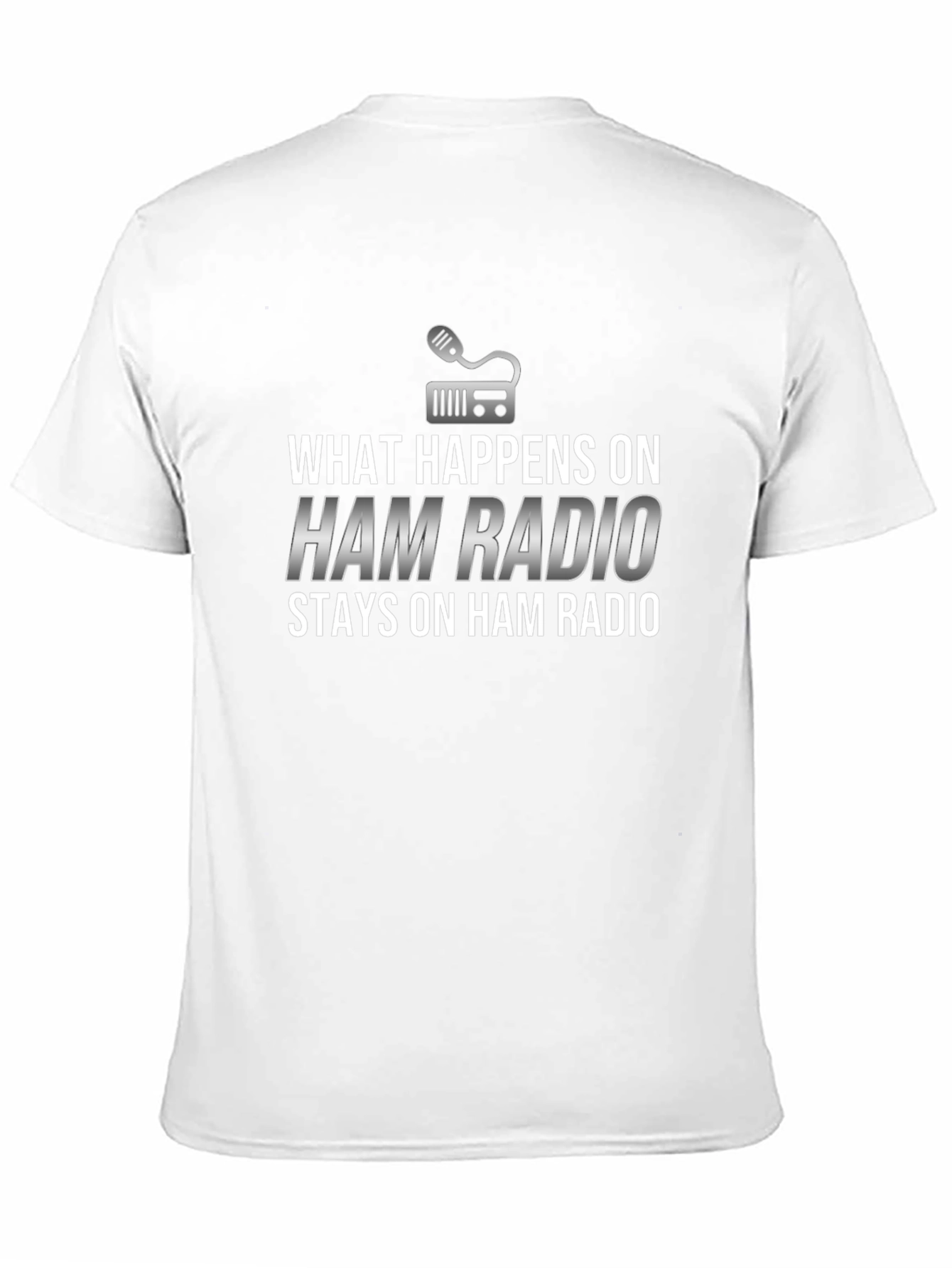 Black Ham Radio Graphic T-Shirt - What Happens Stays view 11