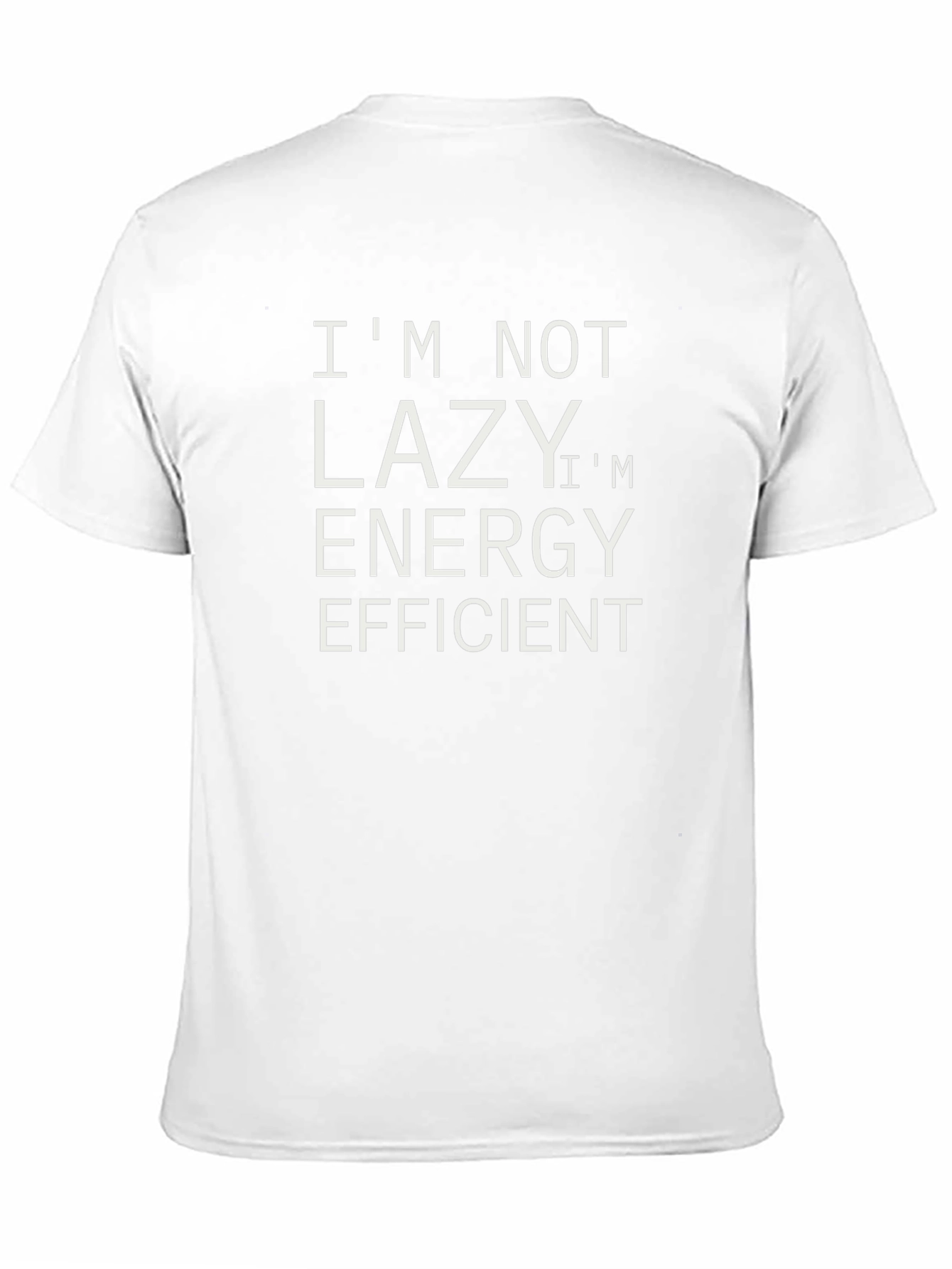 Black Funny Energy Efficient Graphic Tee view 11