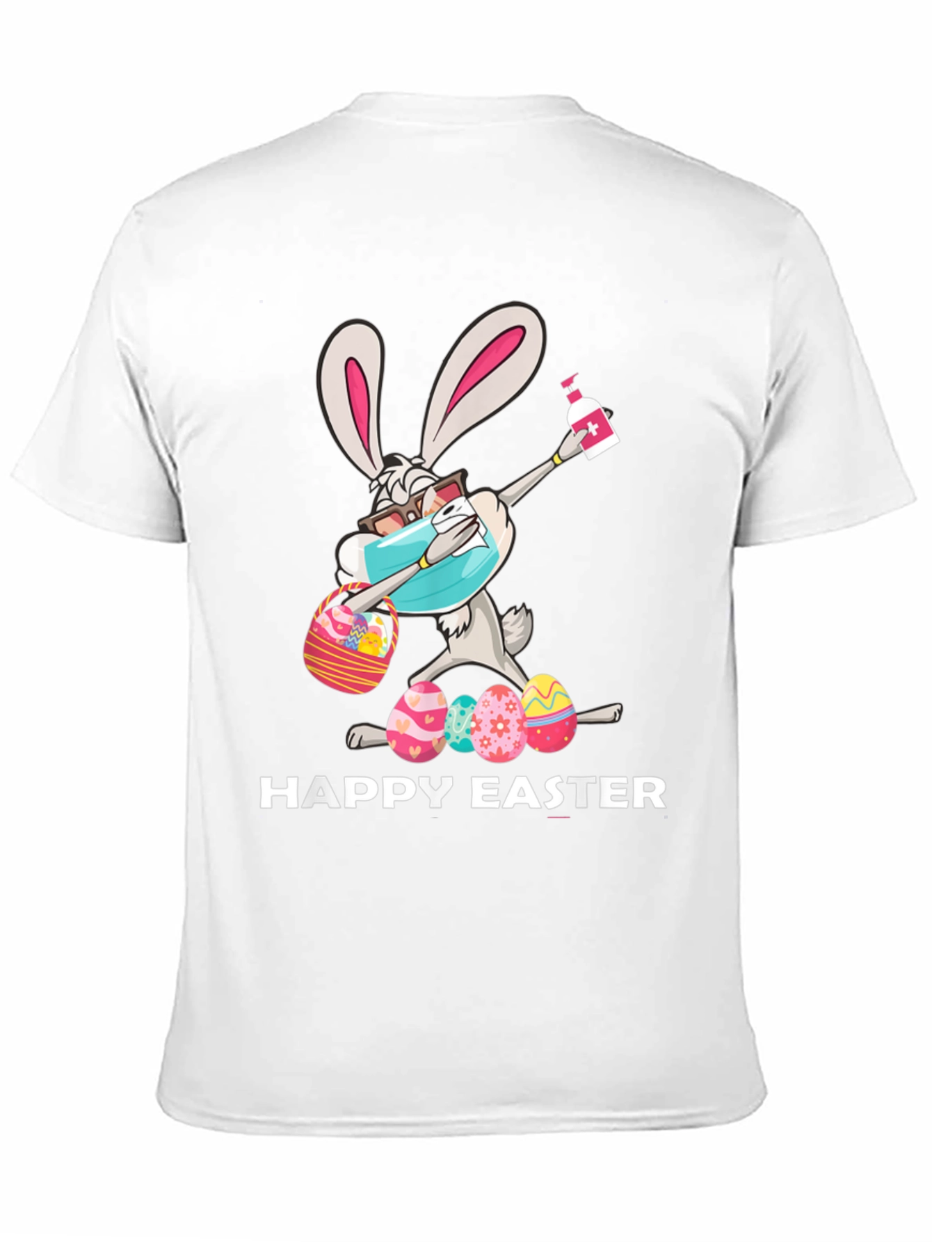 Black Happy Easter Bunny T-Shirt - Quarantine Edition view 11