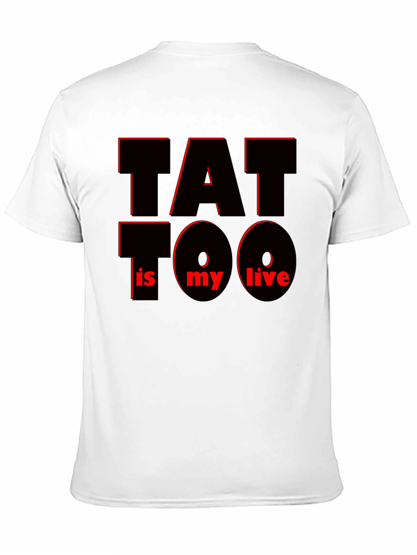 Black Tattoo Is My Life Graphic Tee - Black view 11