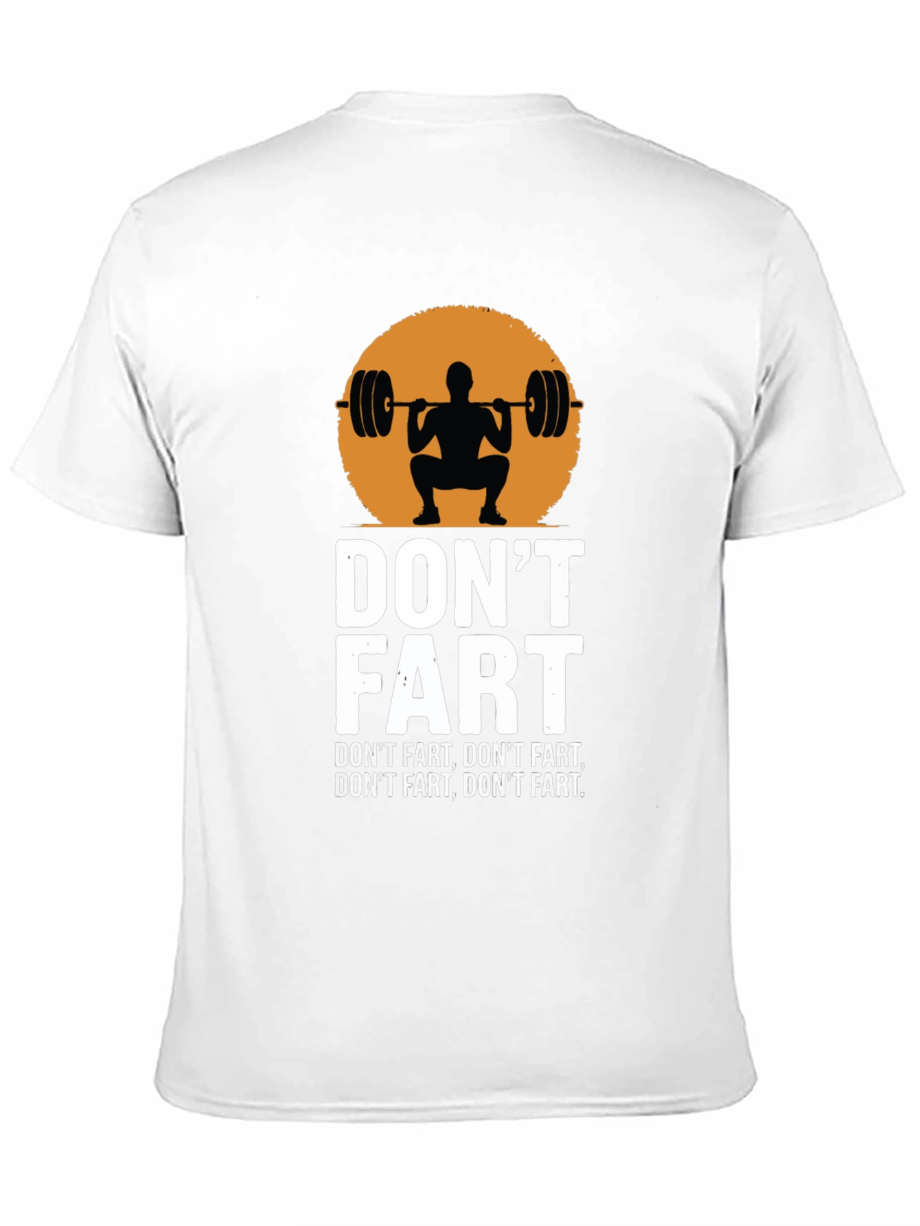 Black Don't Fart Squat Graphic Tee - Funny Workout Shirt view 11