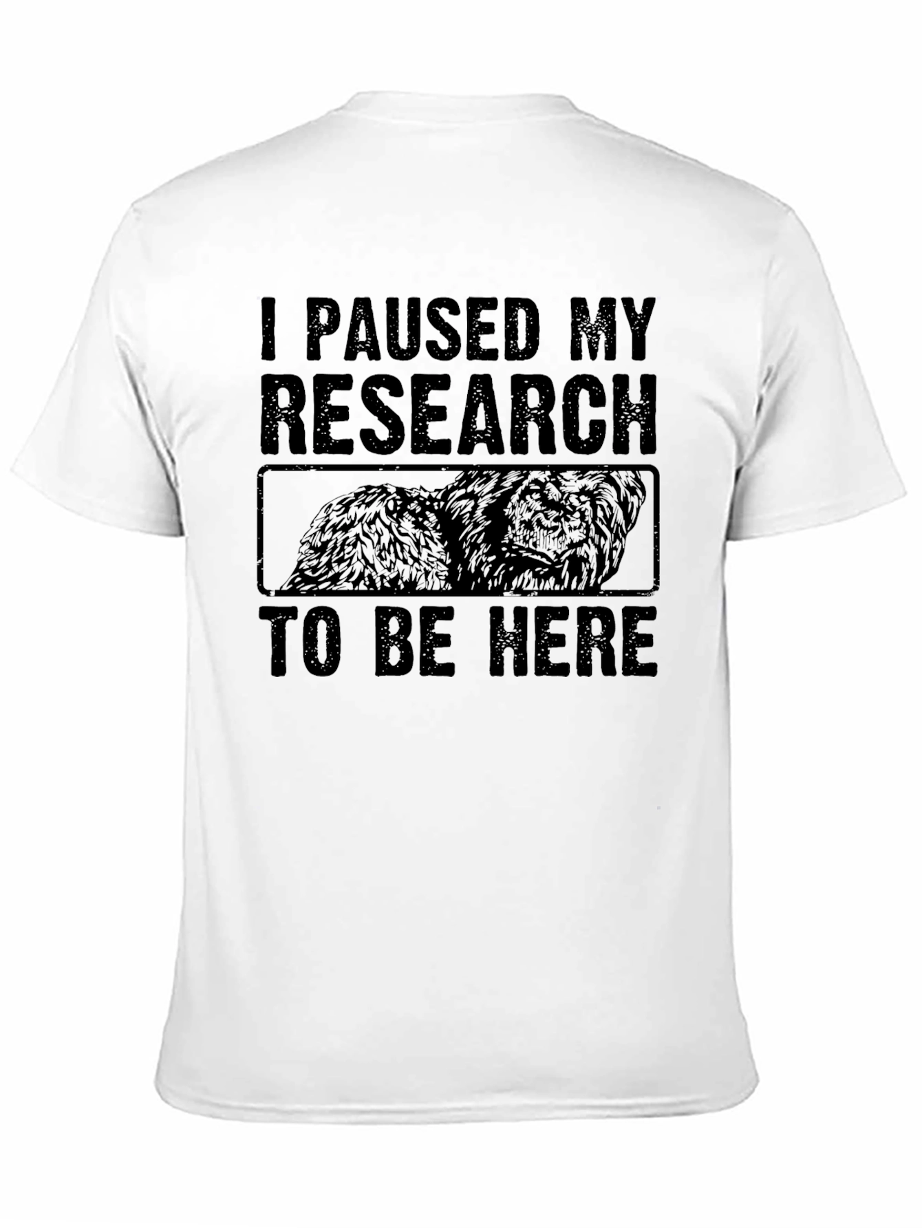 Black I Paused My Research T-Shirt view 11