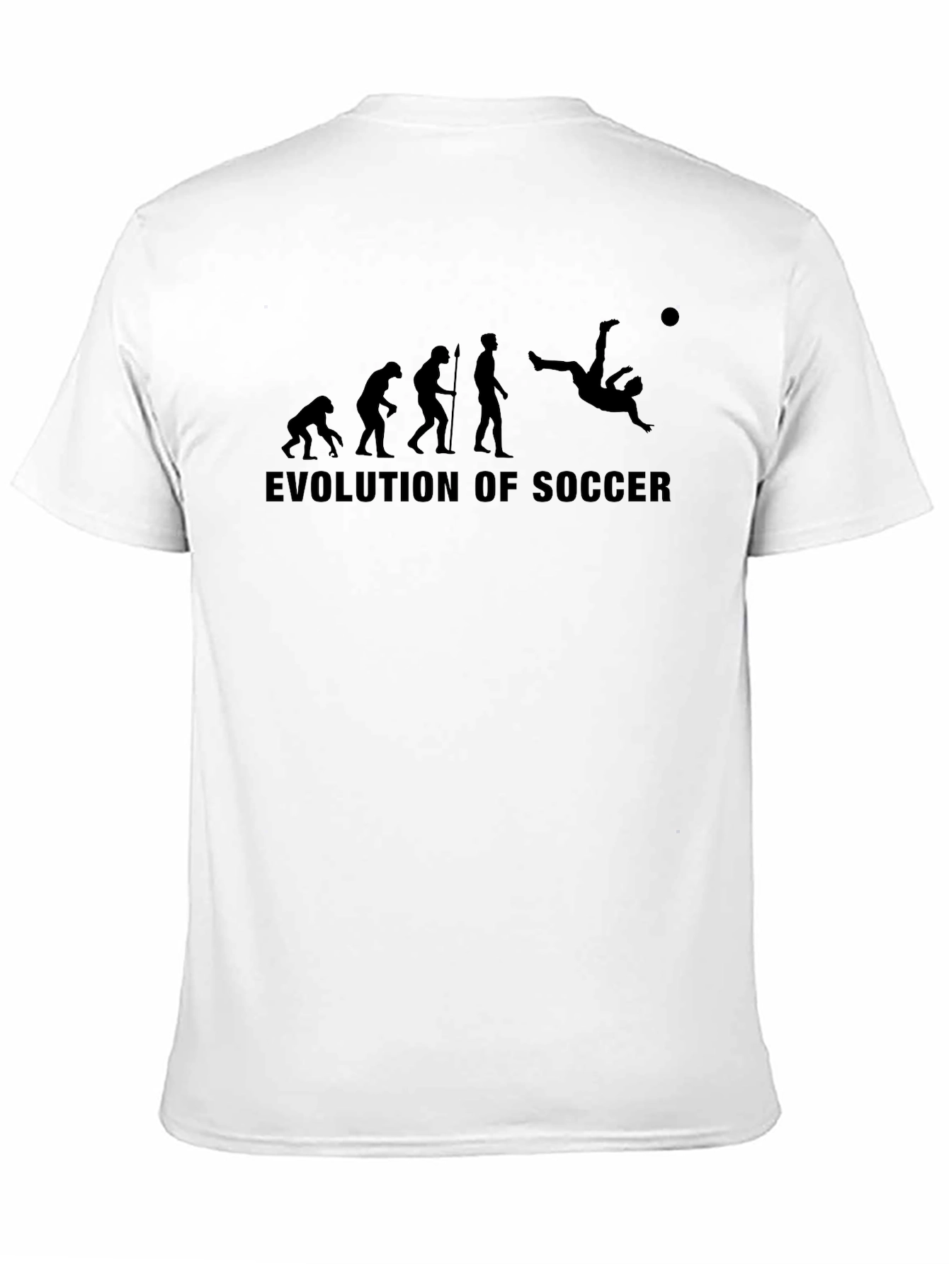 Black Evolution of Soccer Black T-Shirt view 11