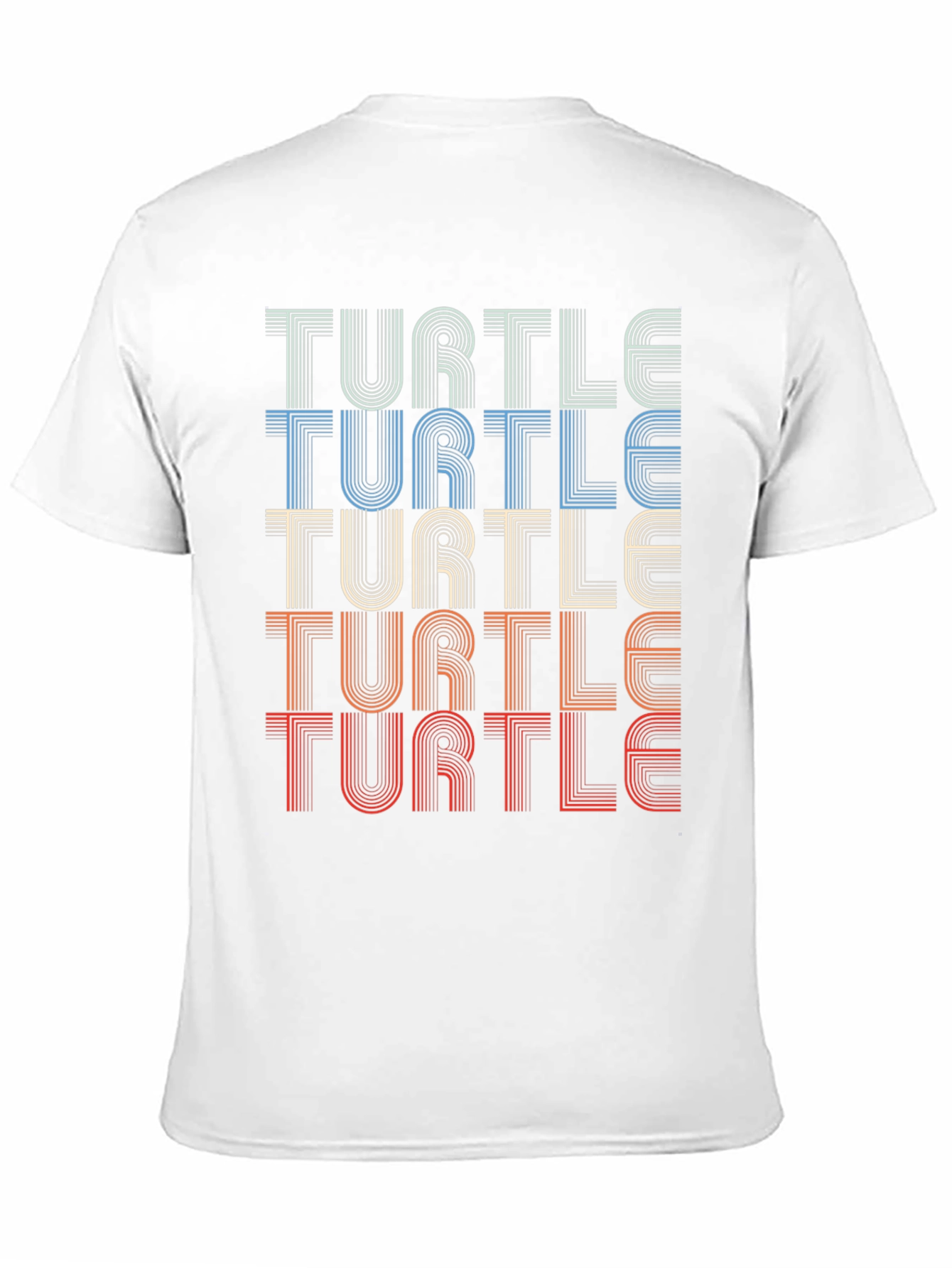Black Retro Turtle T-Shirt - Vintage Style Tee view 11