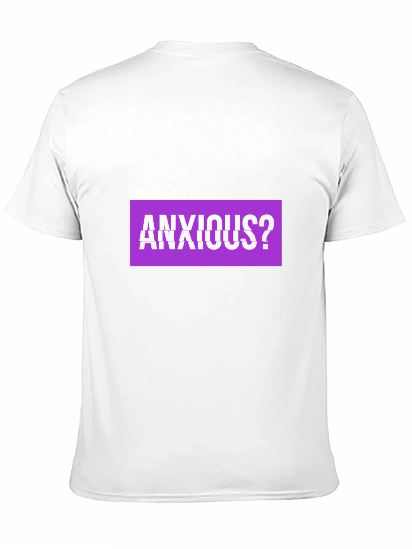 Black Anxious? Graphic Tee - Black Cotton T-Shirt view 11
