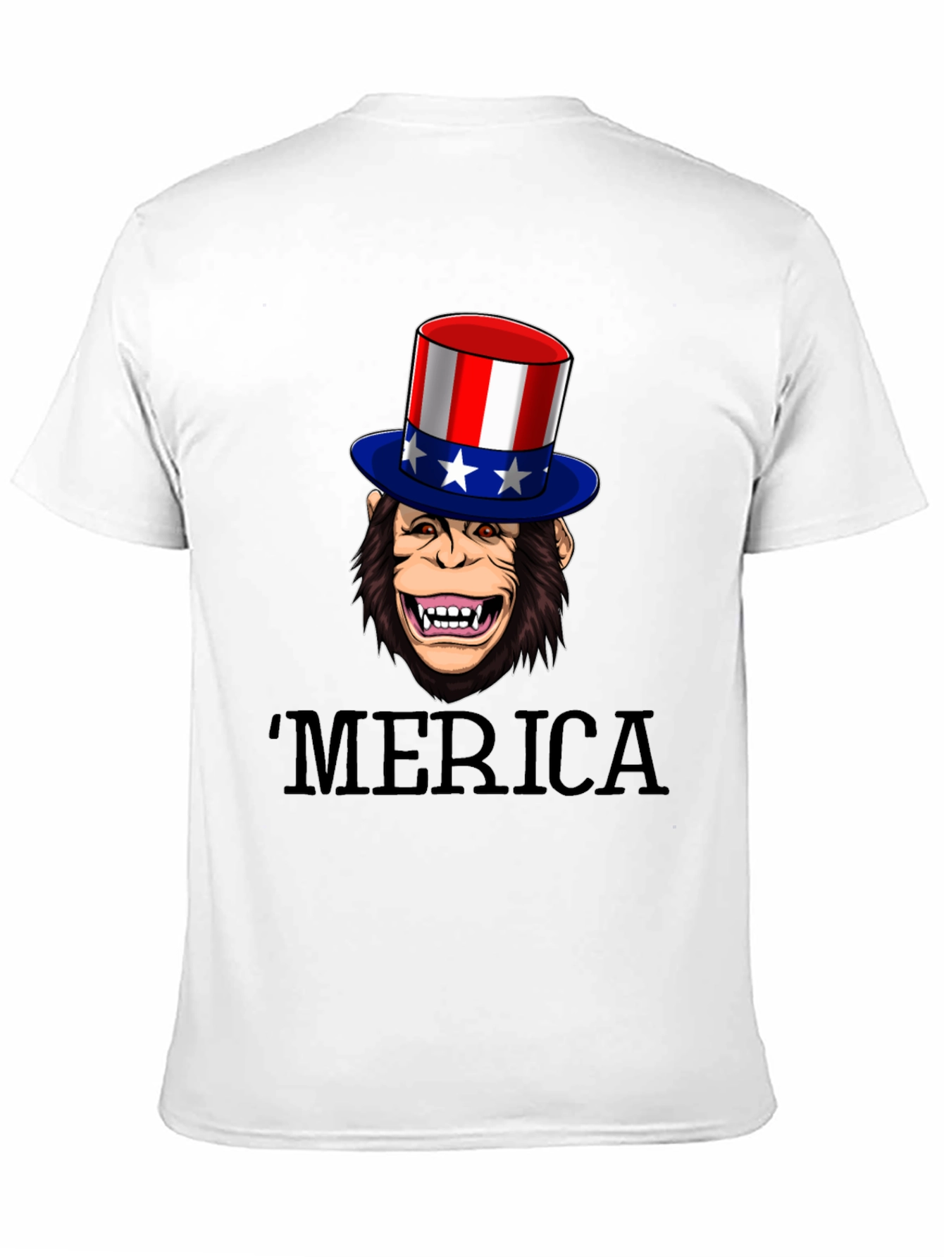 Black Patriotic Monkey T-Shirt view 11