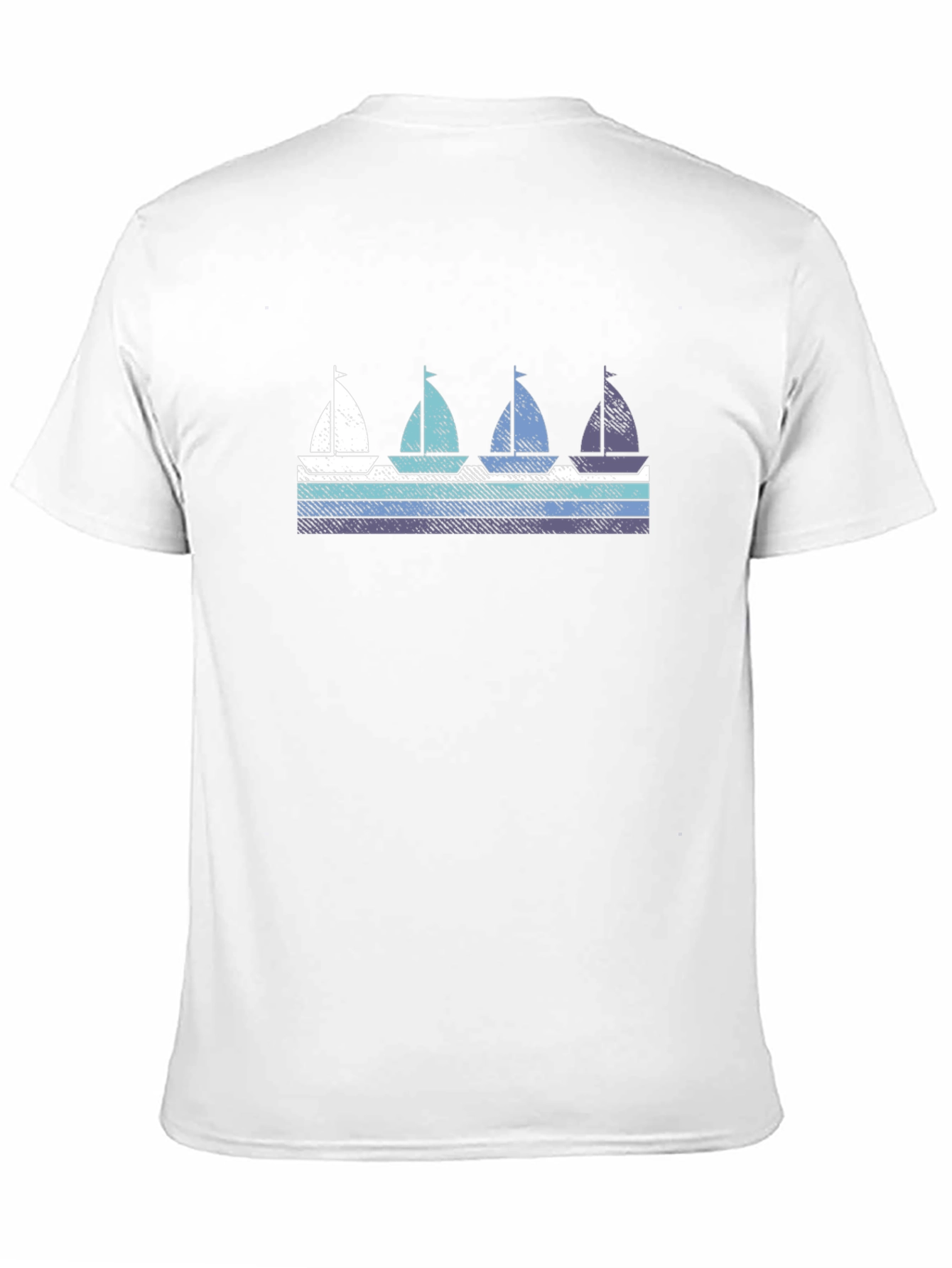 Black Retro Sailboat Graphic Tee - Nautical Style view 11