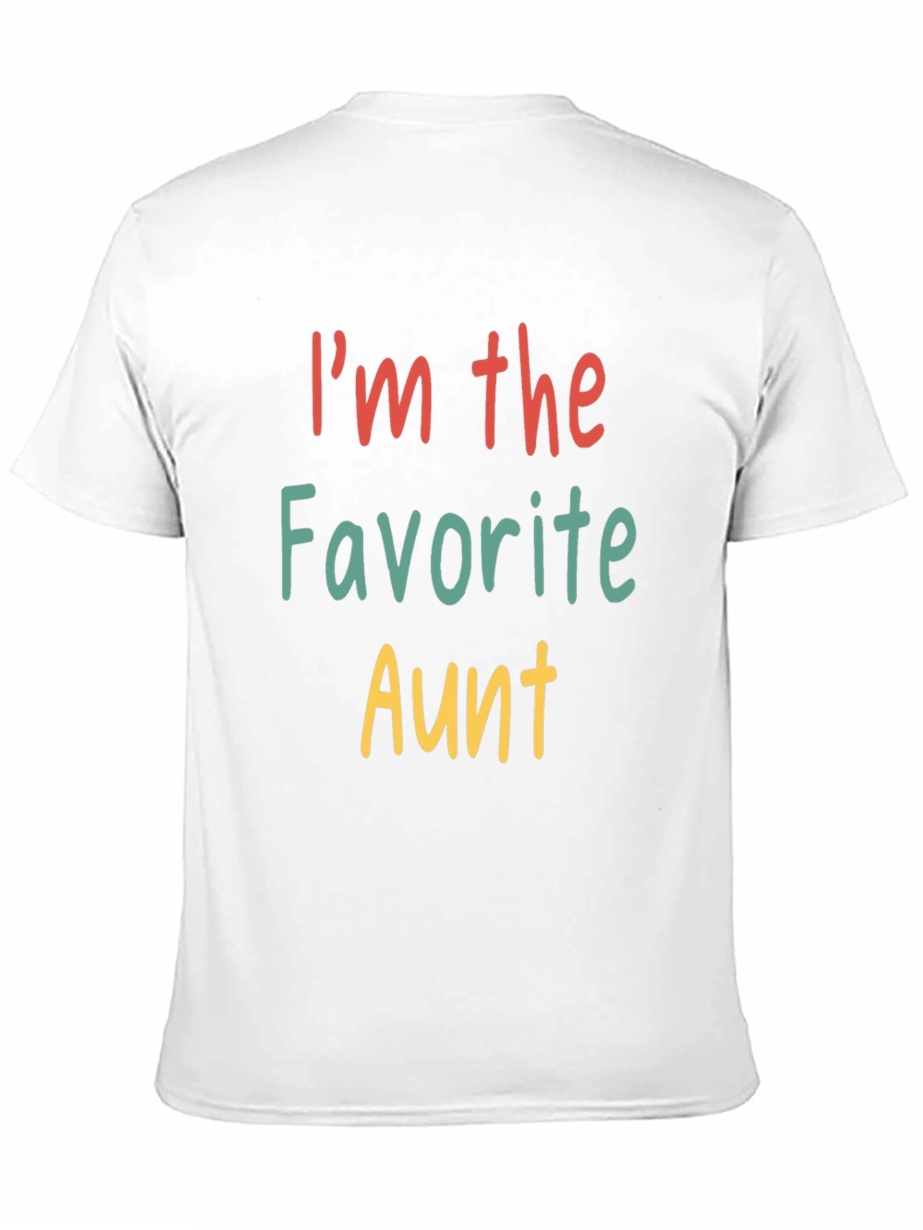 Black Favorite Aunt T-Shirt - Fun Family Tee view 11