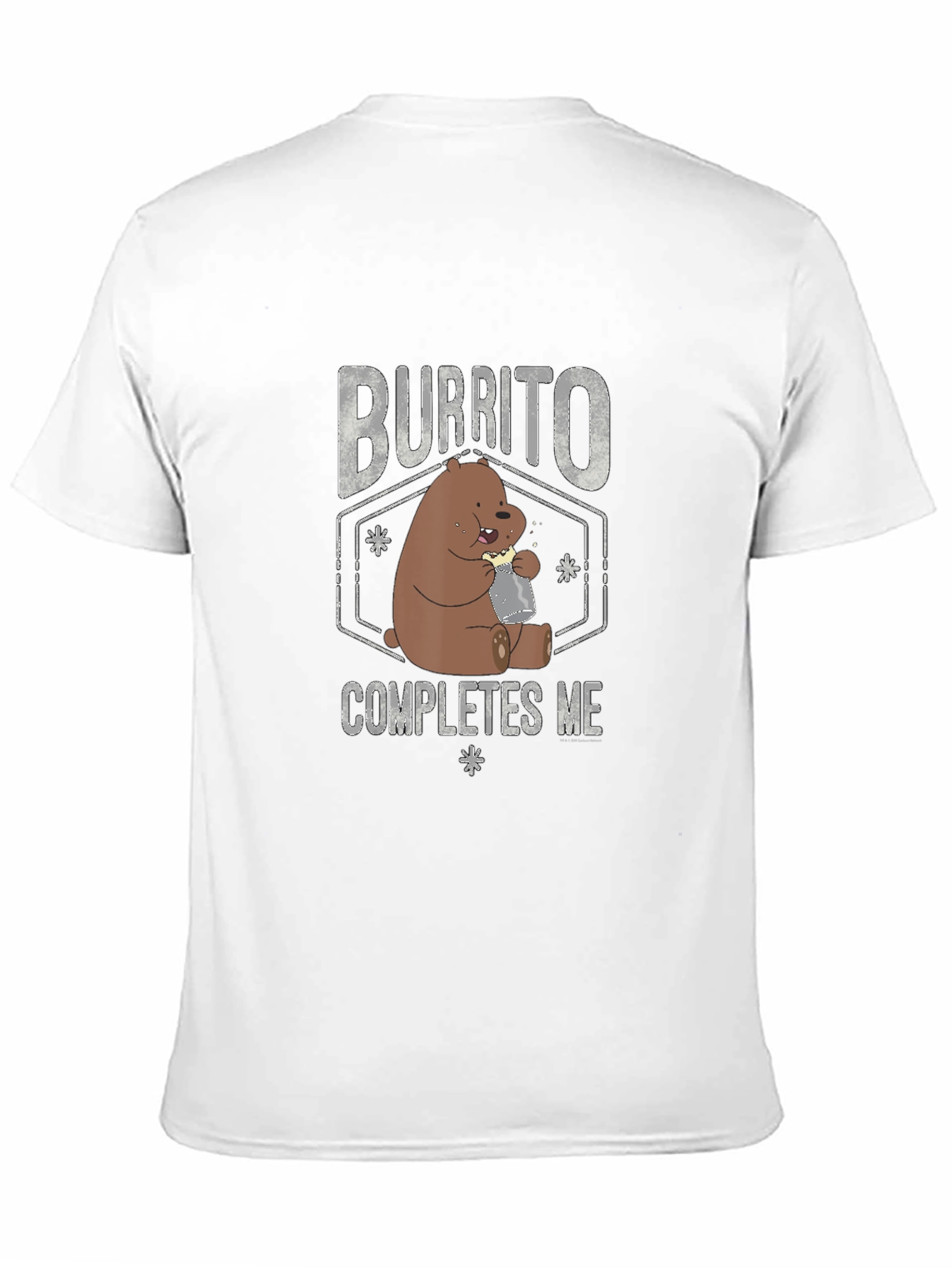 Black Burrito Completes Me T-Shirt Funny Bear Tee view 11