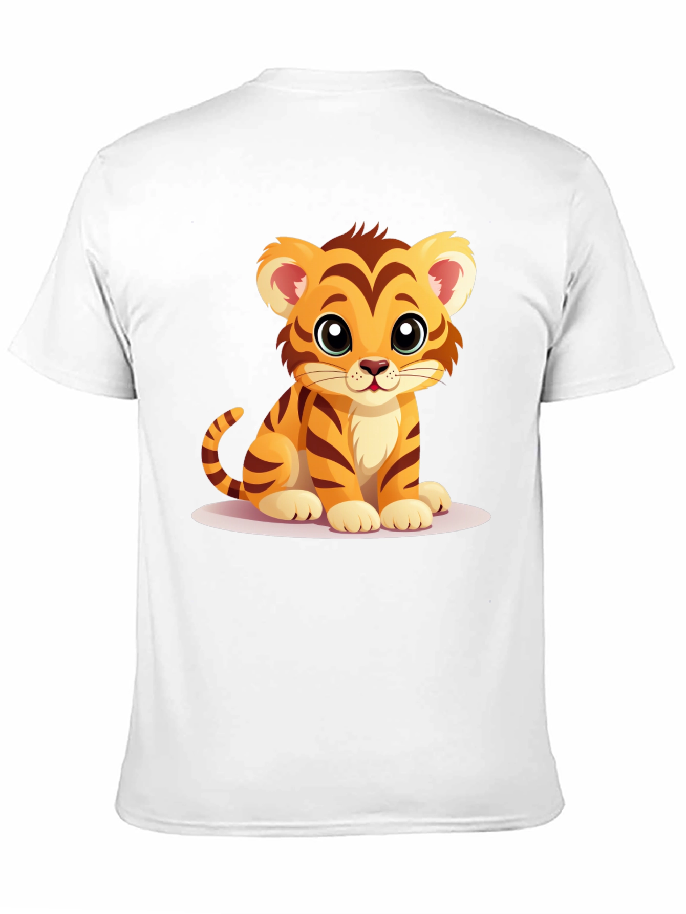 Black Cute Tiger Cub Graphic T-Shirt view 11