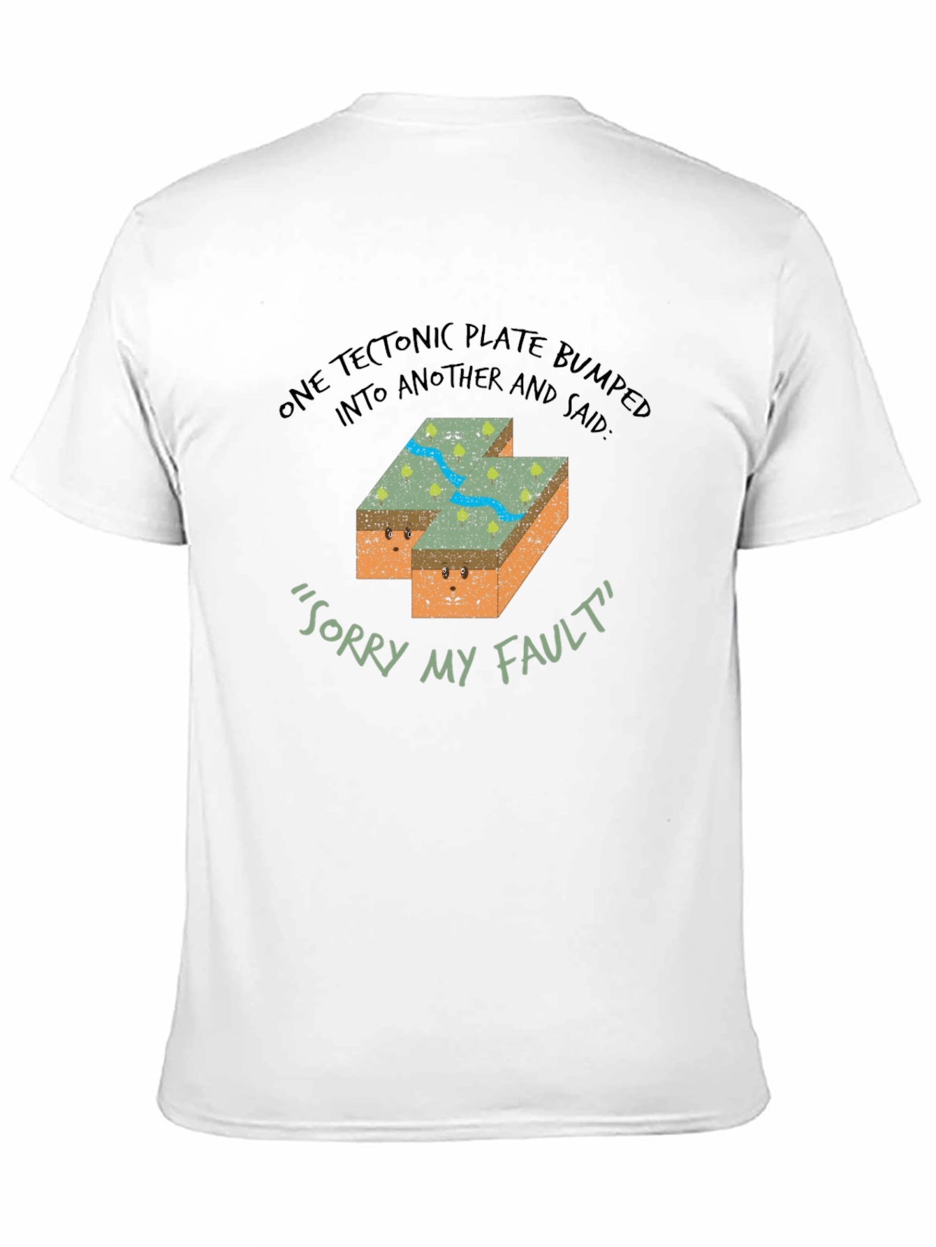 Black Funny Geology Tectonic Plate Fault T-Shirt view 11