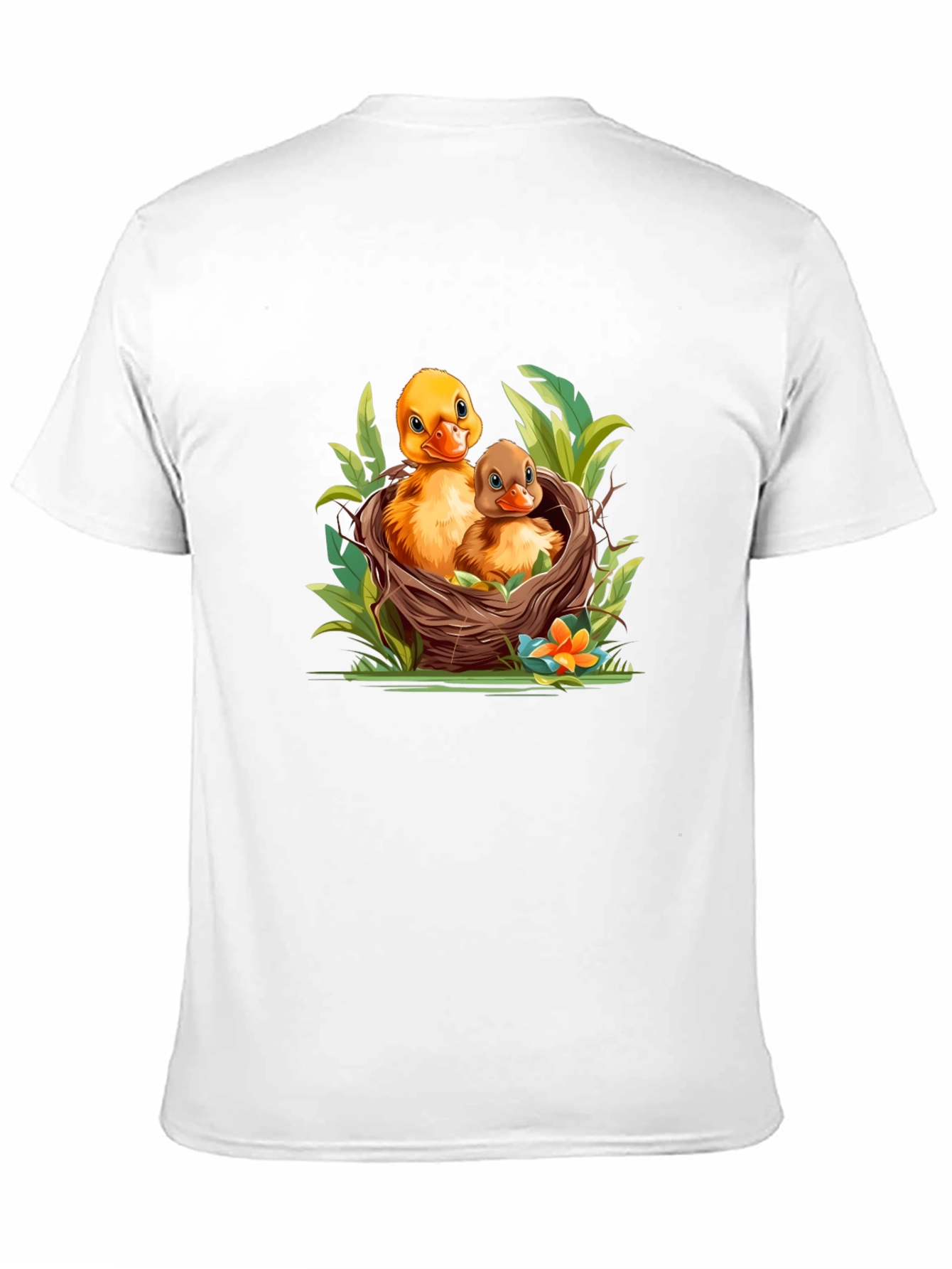 Black Ducklings in Nest Graphic T-Shirt view 11
