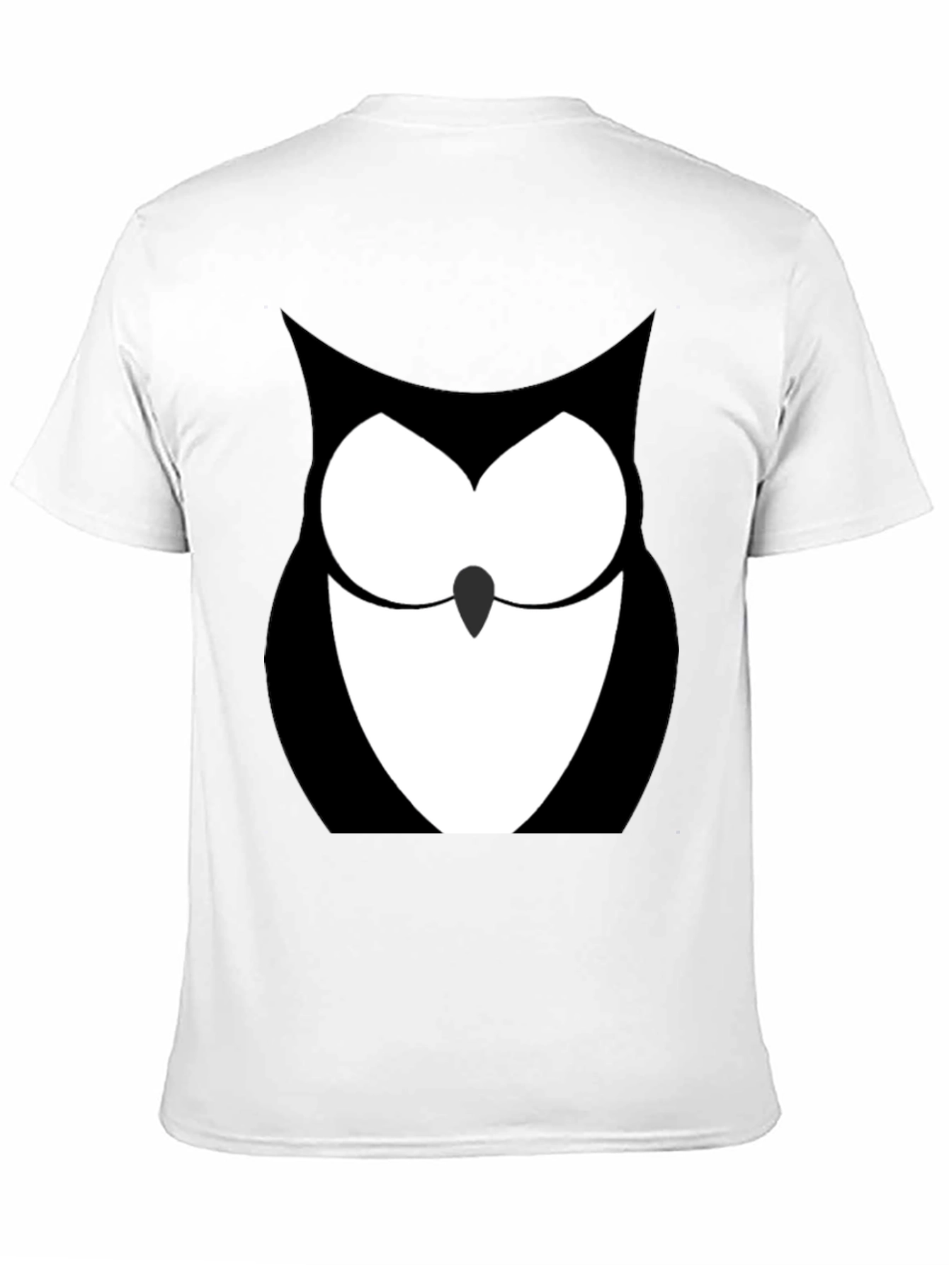 Black Owl Graphic Print Black T-Shirt view 11