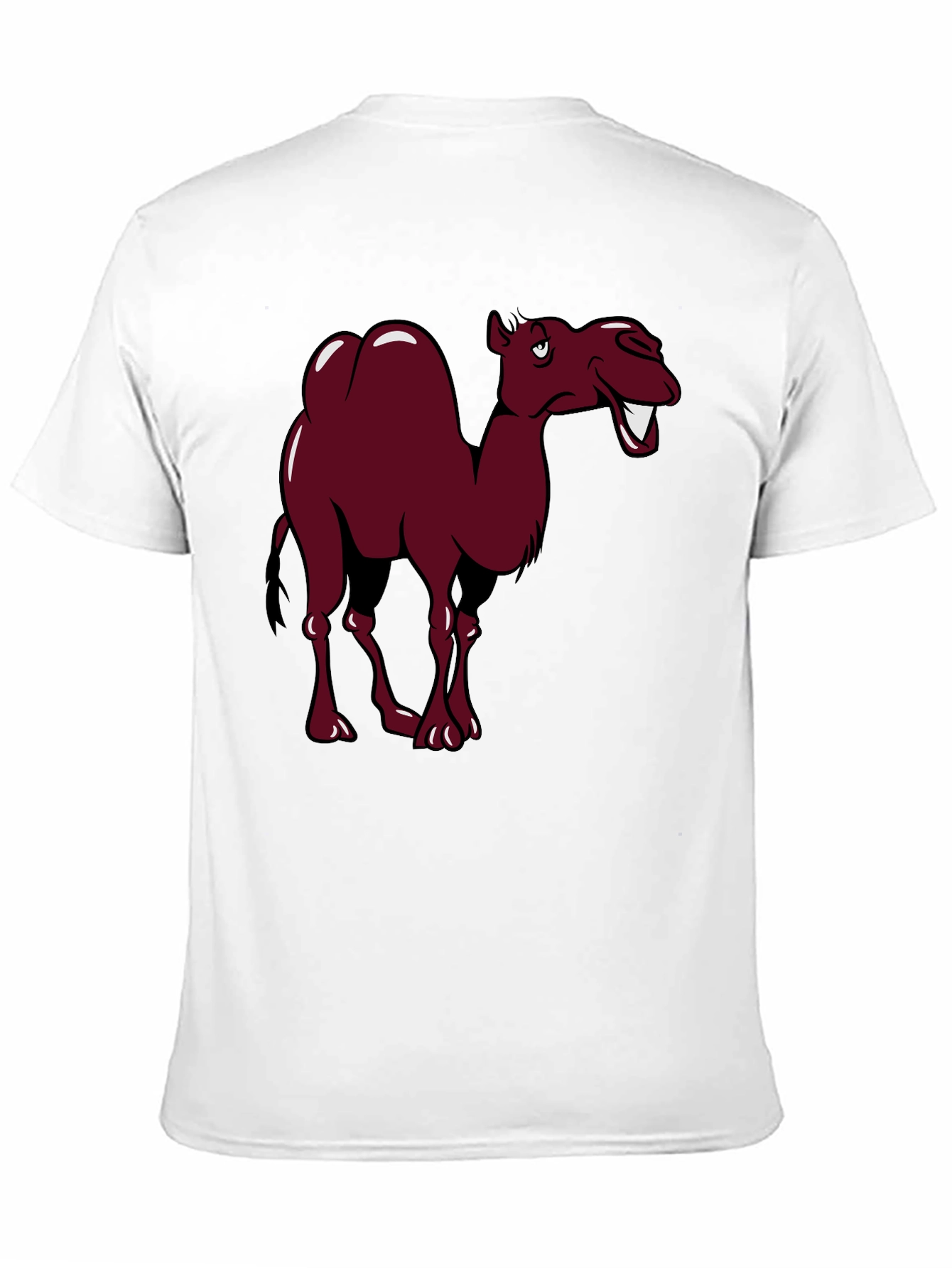 Black Funny Camel Cartoon Graphic Tee view 11